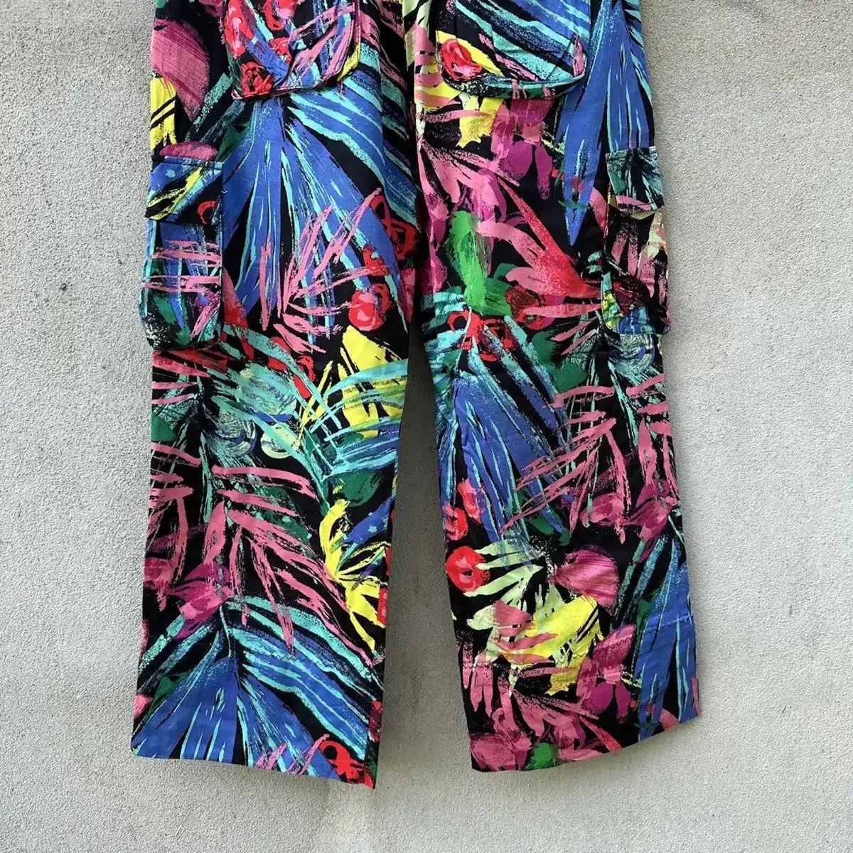 Japanese Brand NICE DESIGN‼️ALL OVER PRINTED TROUSERS WIDELEGS BAGGY CARGO Size US 29 - 11 Thumbnail