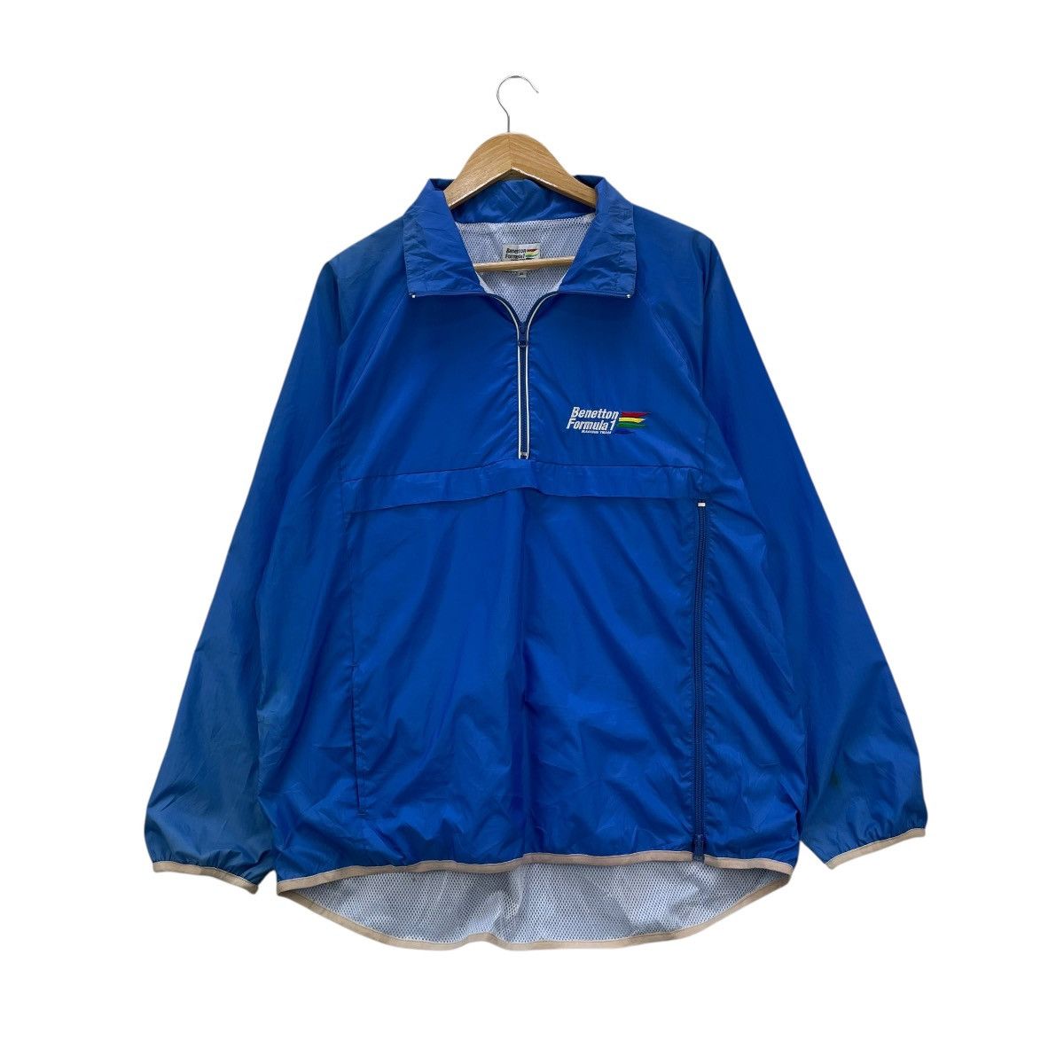 Japanese Brand 💥 vintage Benetton Formula 1 team half-zipper anorak jacket Size US M / EU 48-50 / 2 - 1 Thumbnail