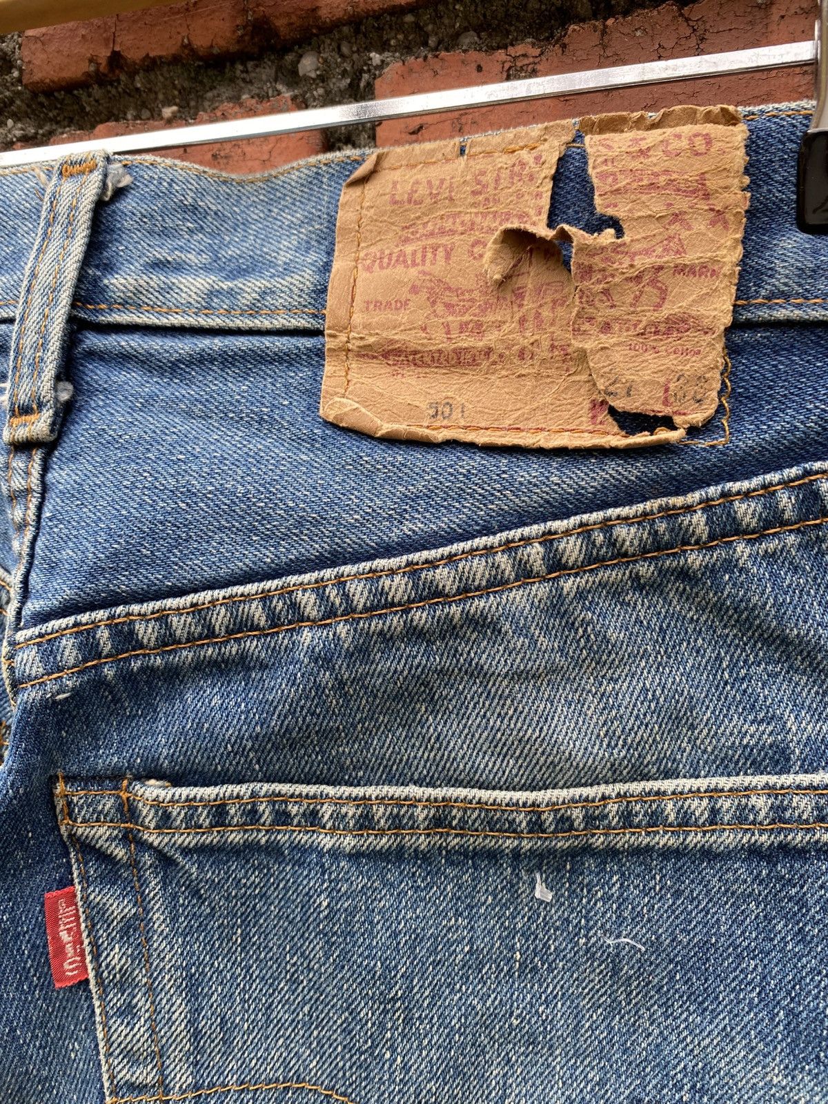 Levi's Vintage Clothing W27x32.5 Vintage levi's 501 redline big E made in USA Size 27" / US 4 / IT 40 - 4 Thumbnail