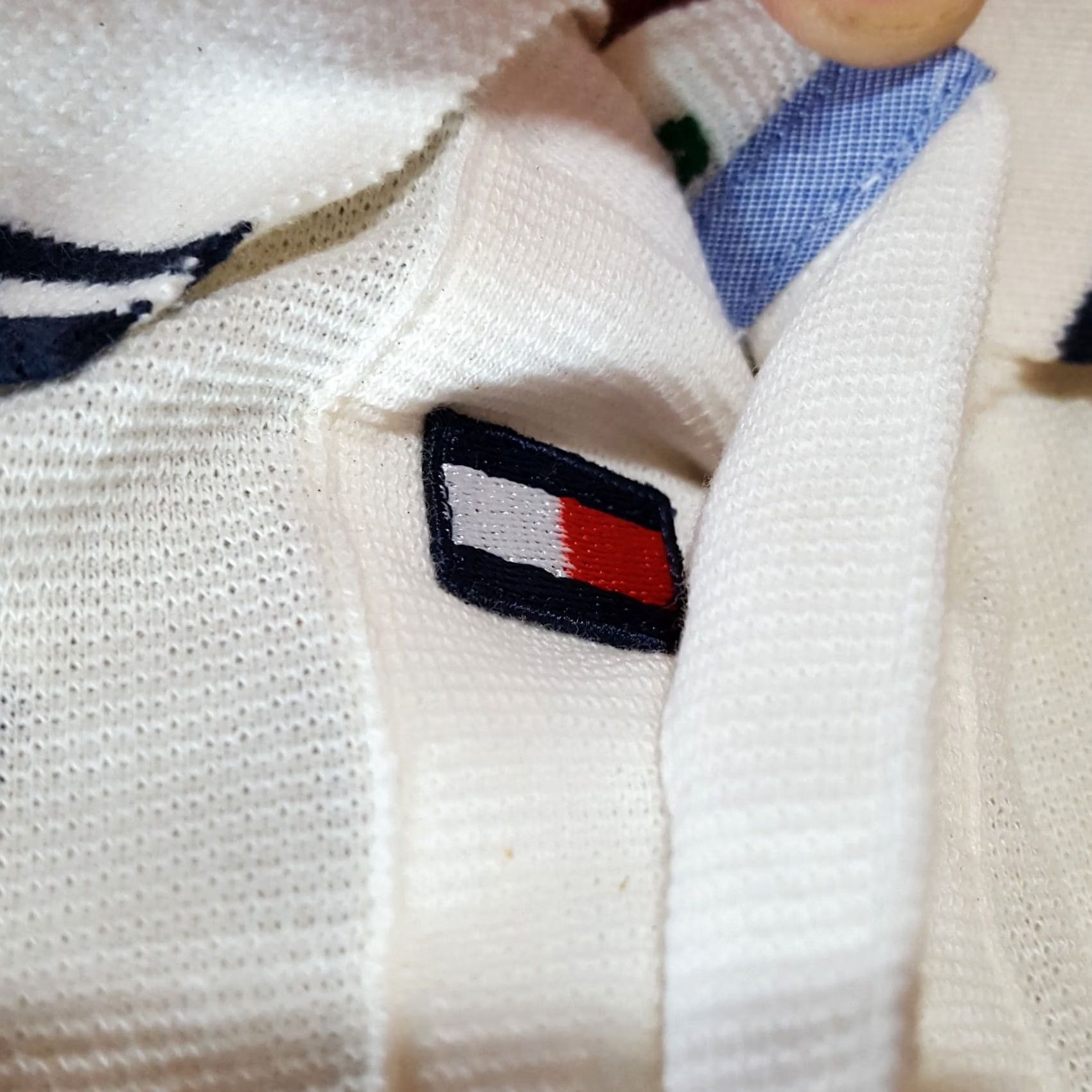 Tommy Hilfiger VINTAGE Tommy Hilfiger Golf Polo Shirt Mens L White Short Sleeve Casual 90s Retro VTG Polo Shirt Size US L / EU 52-54 / 3 - 5 Thumbnail
