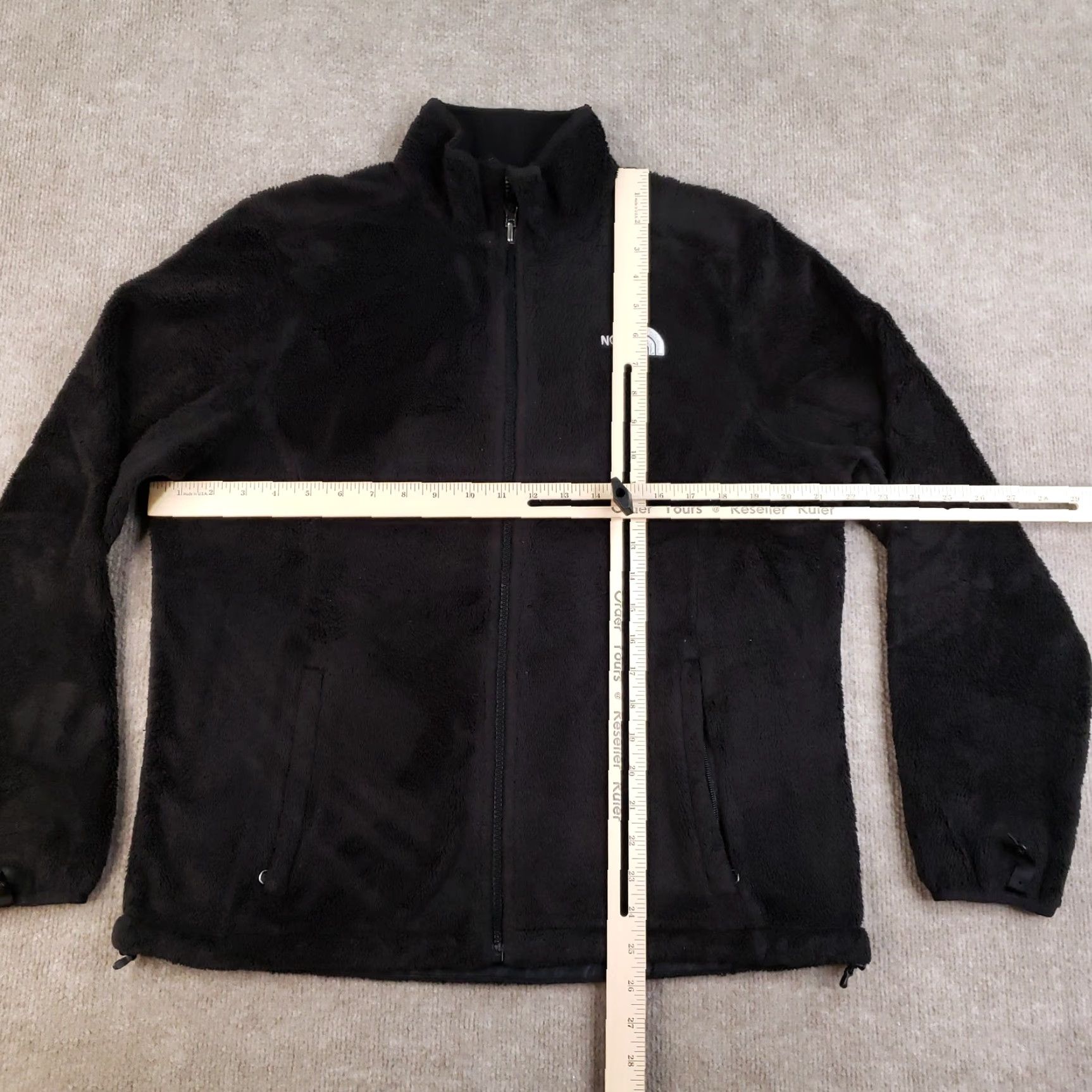 The North Face North Face Osito Jacket Womens Large Black Fleece Full Zip High Pile Hiking Size L / US 10 / IT 46 - 2 Thumbnail