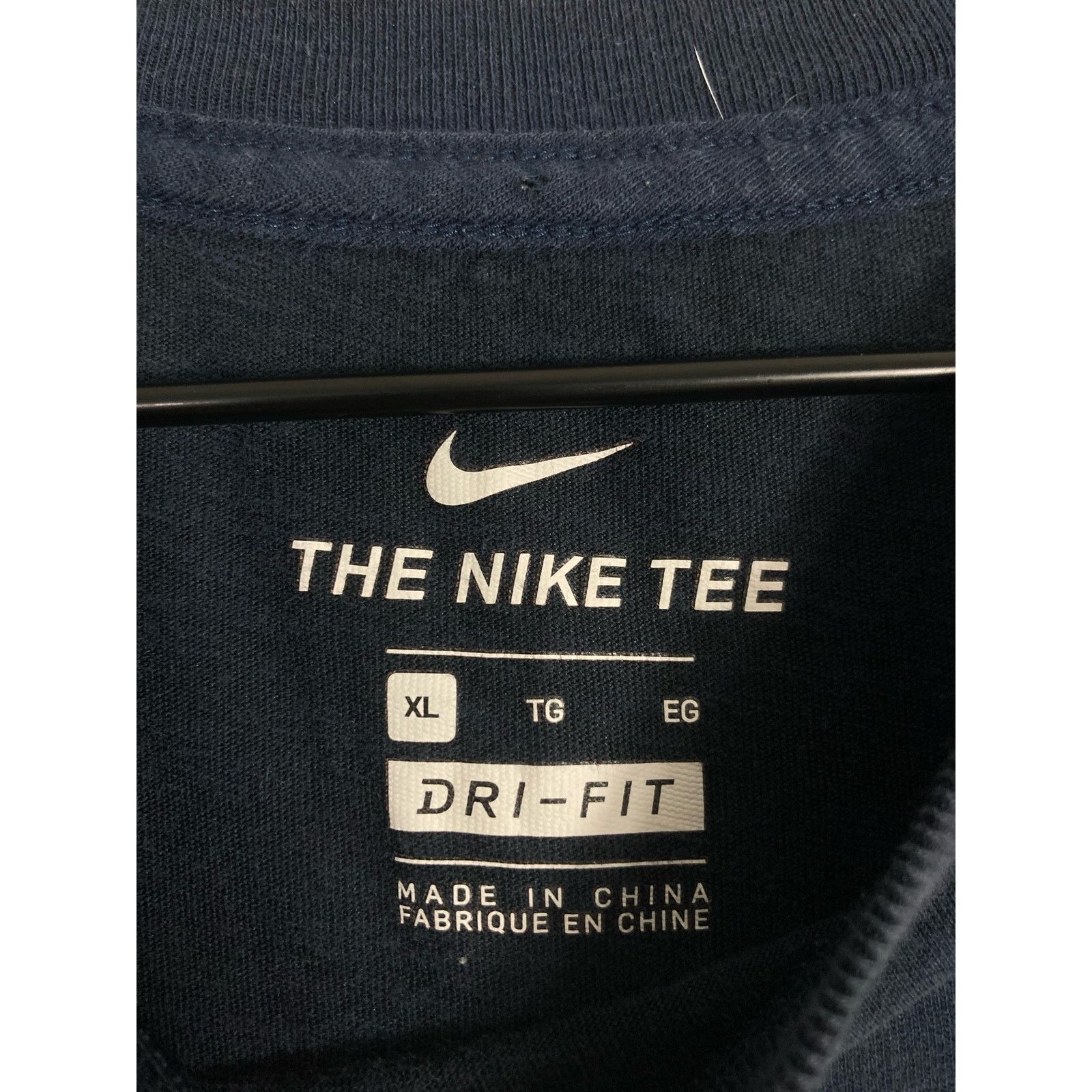Nike Nike Dri-Fit Men's XL Camo Swoosh Logo T-Shirt Blue Size US XL / EU 56 / 4 - 2 Thumbnail