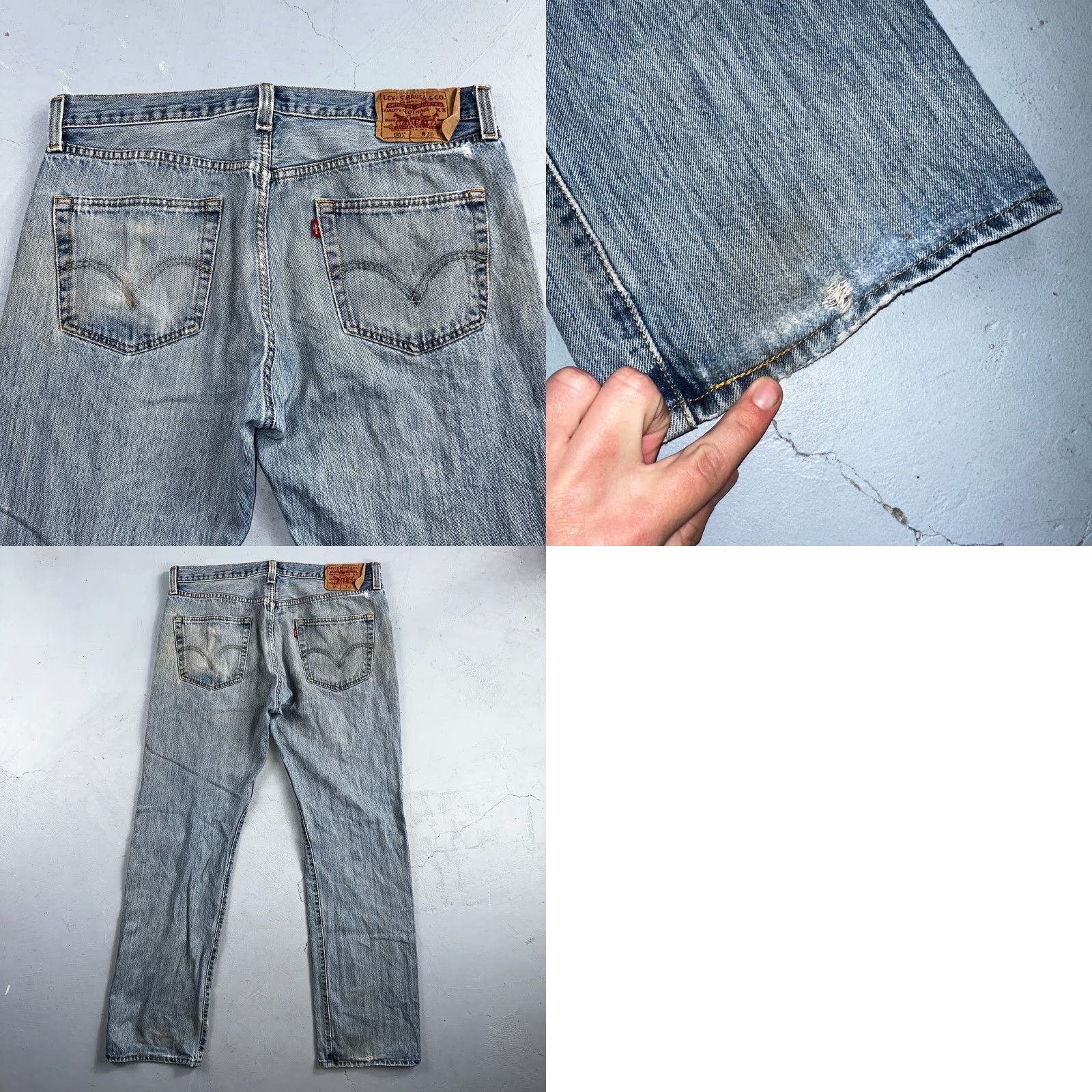 Levi's Levis 501 Jeans Vintage 90s Light Wash Blue Classic Straight Mens Denim 36x34 36x34 Regular 501 Series Shoes? Size US 36 / EU 52 - 11 Thumbnail