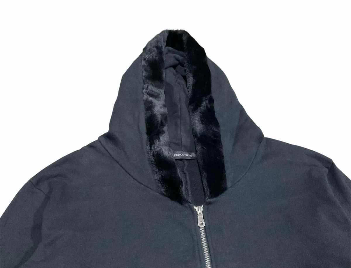 If Six Was Nine 🔥Sick Y2K Black Peace Now Fur Hoodie Studded Gothic LGB Size US L / EU 52-54 / 3 - 5 Thumbnail