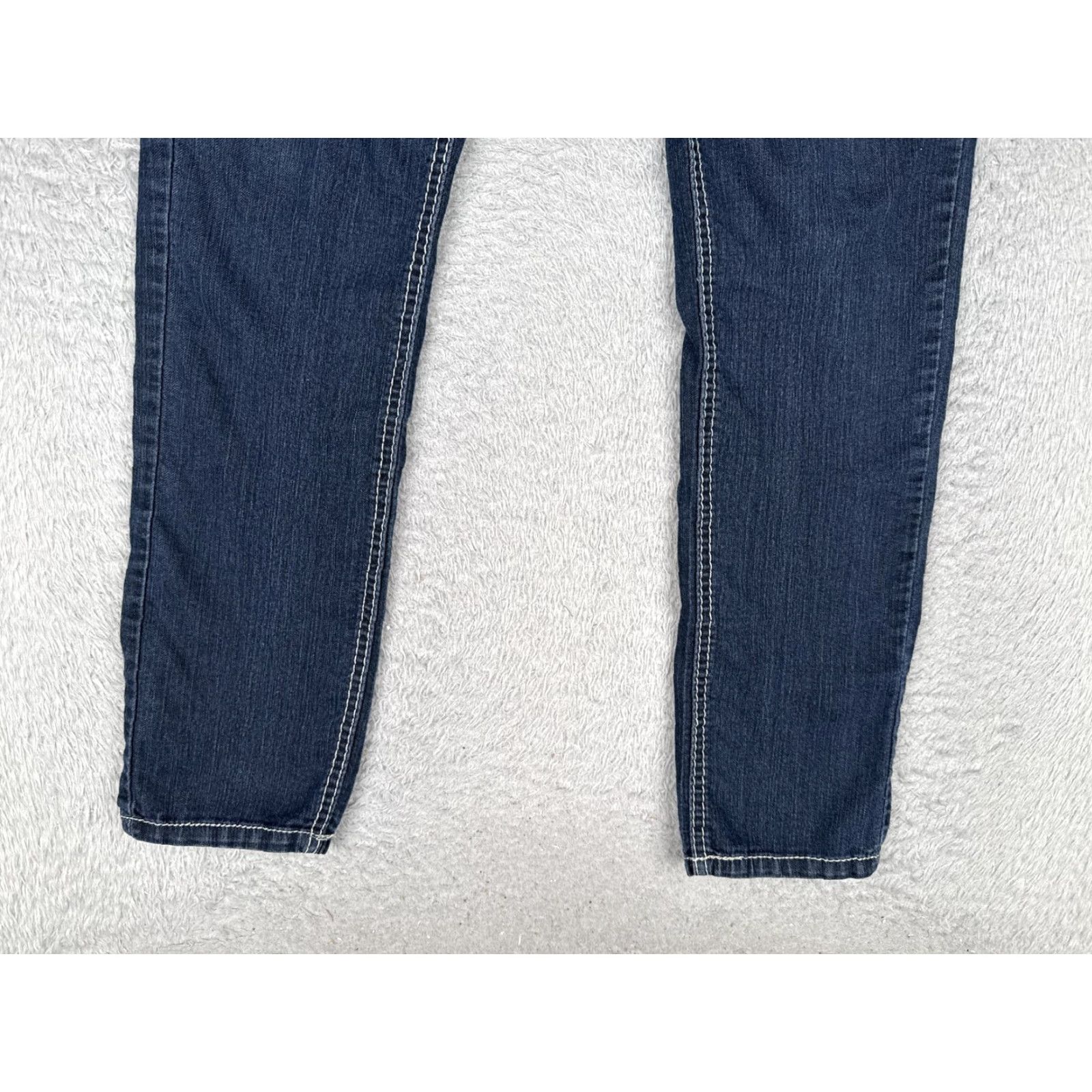 Vintage 2 BWU Womens Skinny Jeans Blue Dark Wash Mid Rise Slim 32x30 5-Pocket Denim Stretch Size 32" / US 10 / IT 46 - 2 Thumbnail