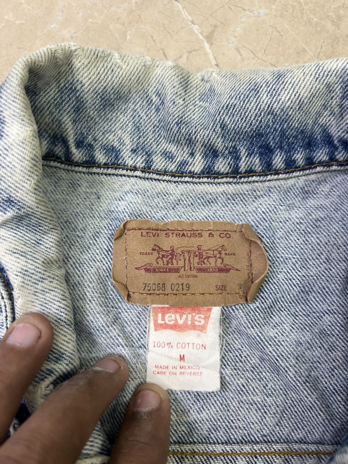 Levi's Vintage Clothing Vintage 1990s Levi’s Acid Wash Denim Trucker Jacket USA Size US M / EU 48-50 / 2 - 6 Thumbnail