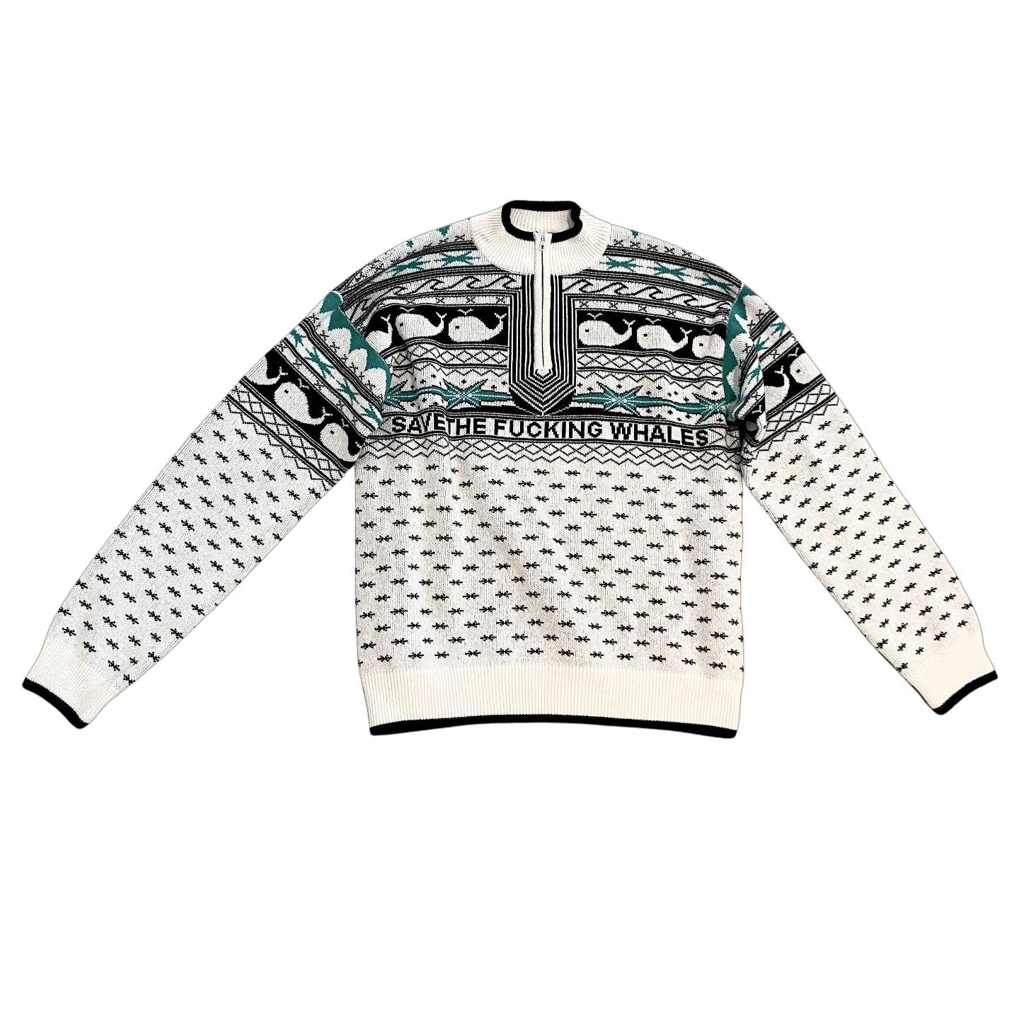 Phipps FW21 "Save the Whales", Cashmere Sweater Size US M / EU 48-50 / 2 - 1 Thumbnail