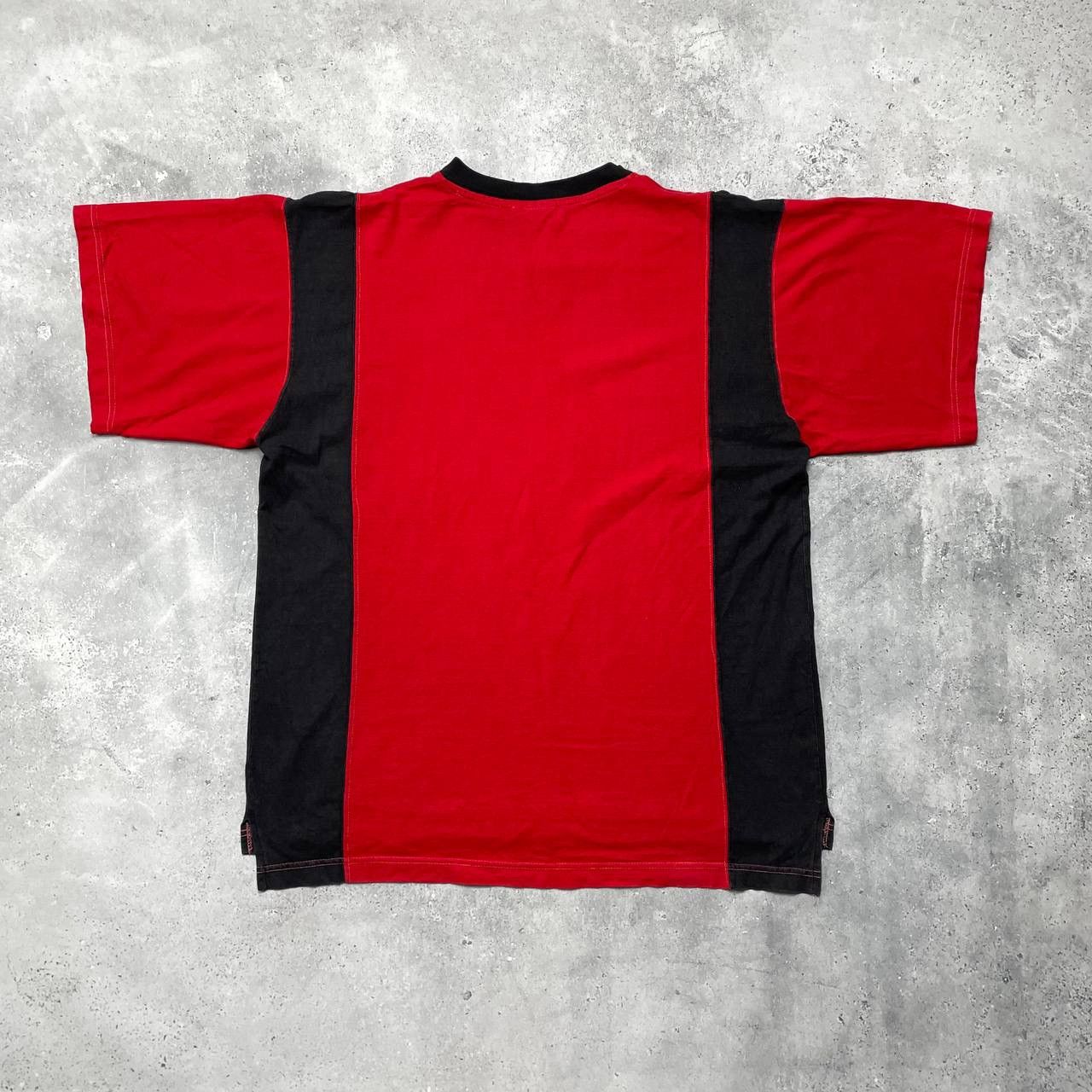 NBA × Vintage Vintage 90s Chicago Bulls NBA Edge V-Neck T Shirt Size US L / EU 52-54 / 3 - 13 Thumbnail