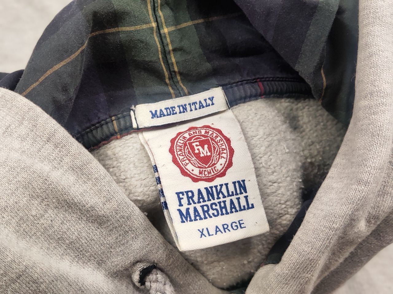 Franklin & Marshall Franklin & Marshall Italy vintage logo distressed Hoodie Size US XL / EU 56 / 4 - 14 Thumbnail