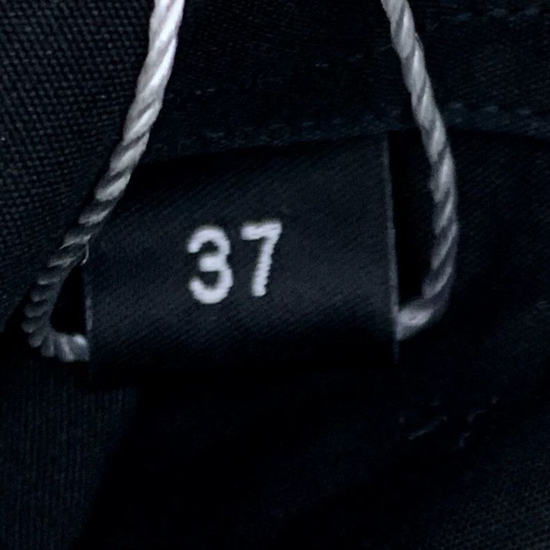 Givenchy Size37 Black Zipper Cotton Feedback Single-Breaste