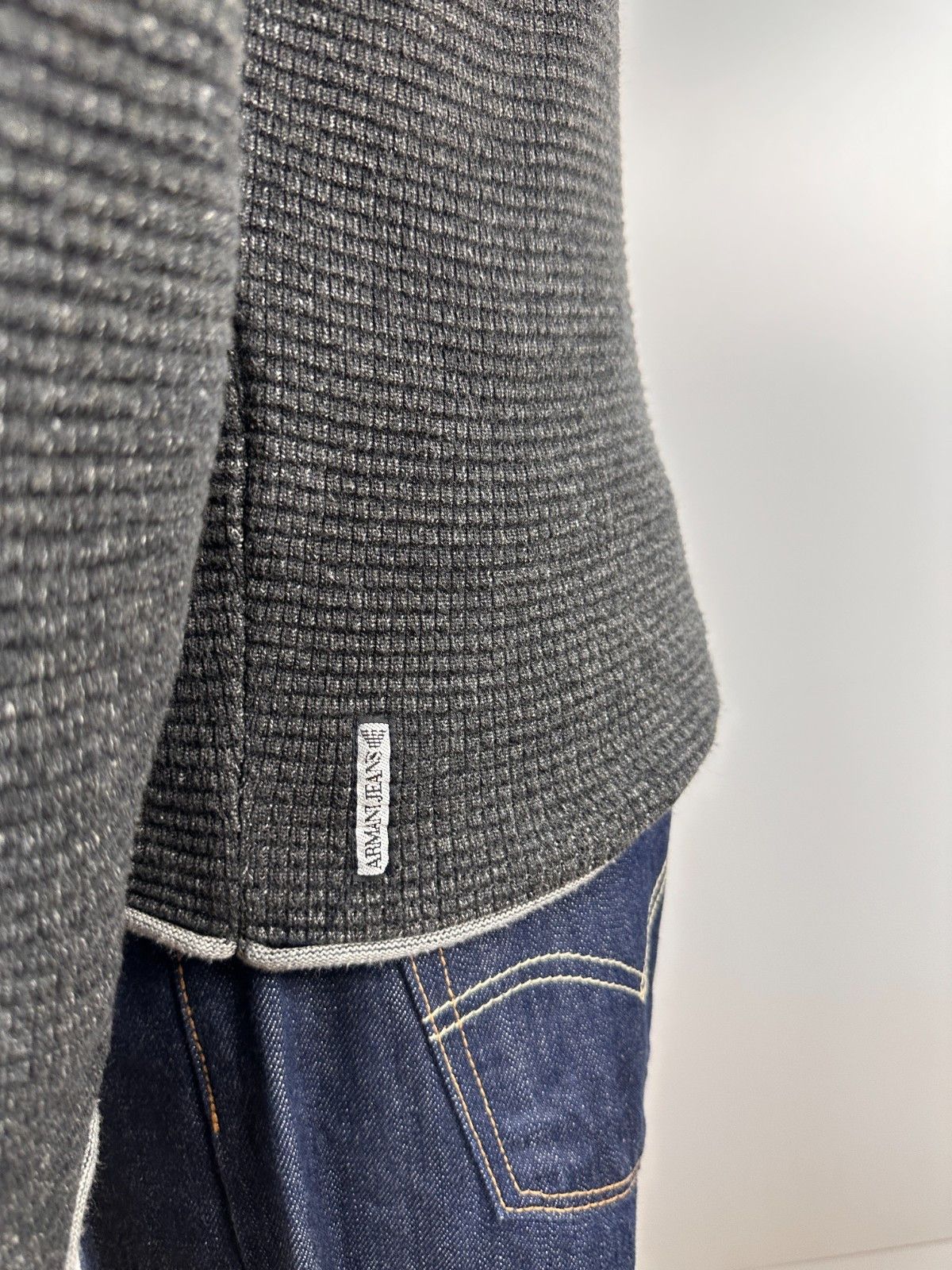 Armani Armani Jeans Men's Grey Knited Pullover Sweater Size L Size US L / EU 52-54 / 3 - 6 Thumbnail