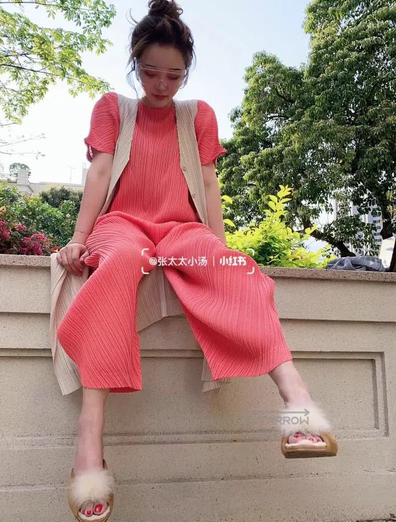 Issey Miyake Issey Miyake size:3 Mixed Cotton Special-Shaped Pants Size 23" - 4 Thumbnail