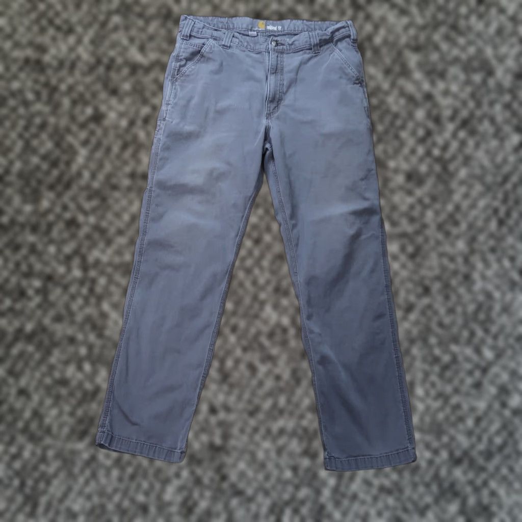 Carhartt VINTAGE Carhartt Relaxed Fit Pants Mens 38x34 Gray Distressed Workwear Straight Leg Size US 38 / EU 54 - 1 Thumbnail