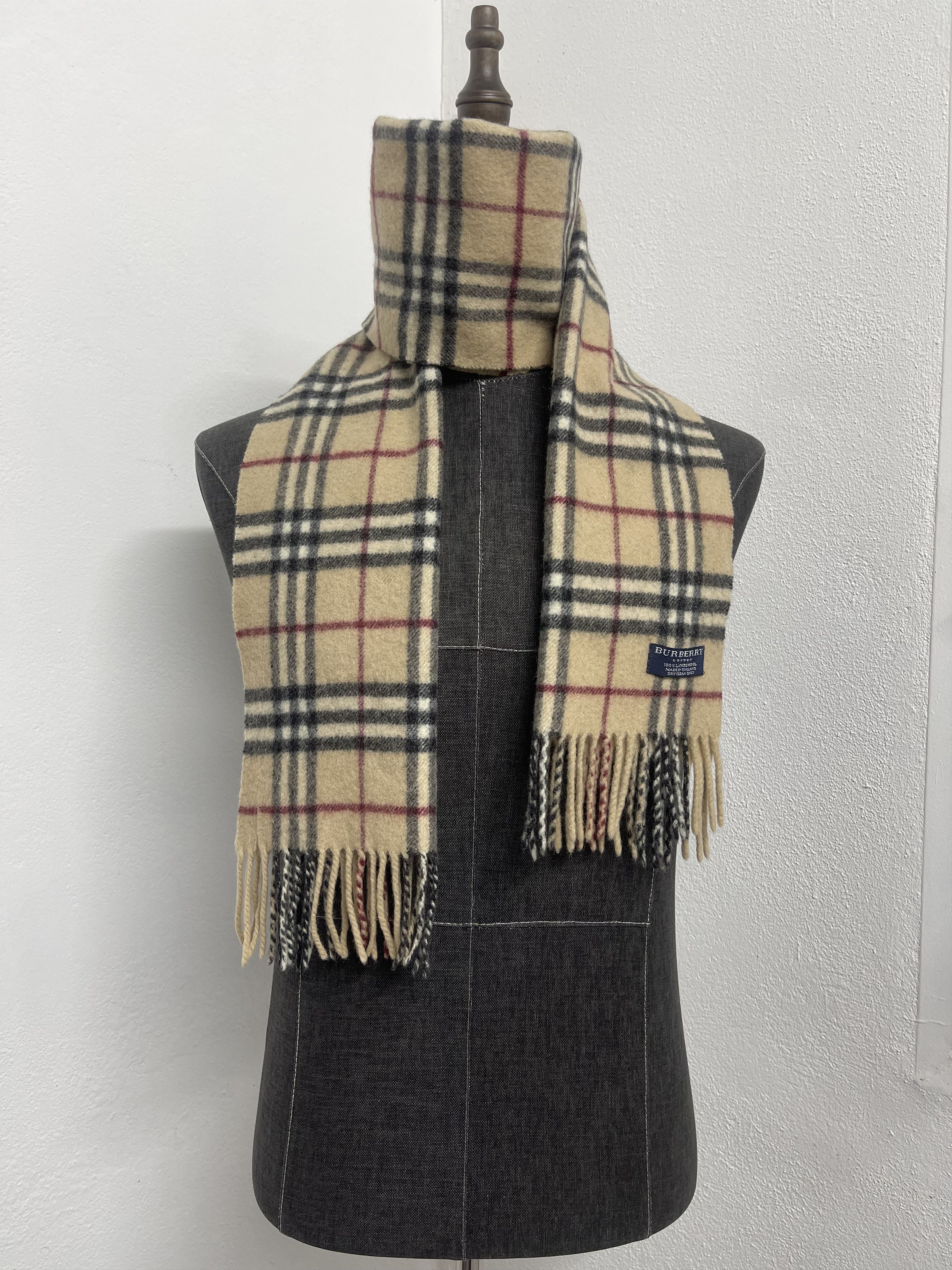Burberry Vintage Burberry Nova Checkered Muffler Scarf - 6231 Size ONE SIZE - 1 Thumbnail