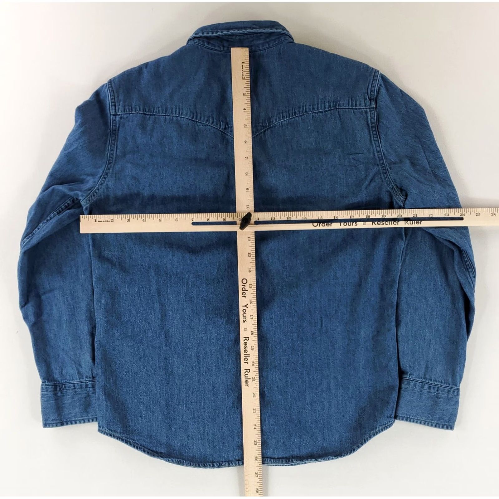 Levi's Levi's Shirt Western Pearl Snap Long Sleeve Standard Blue Mens M Size US M / EU 48-50 / 2 - 6 Thumbnail