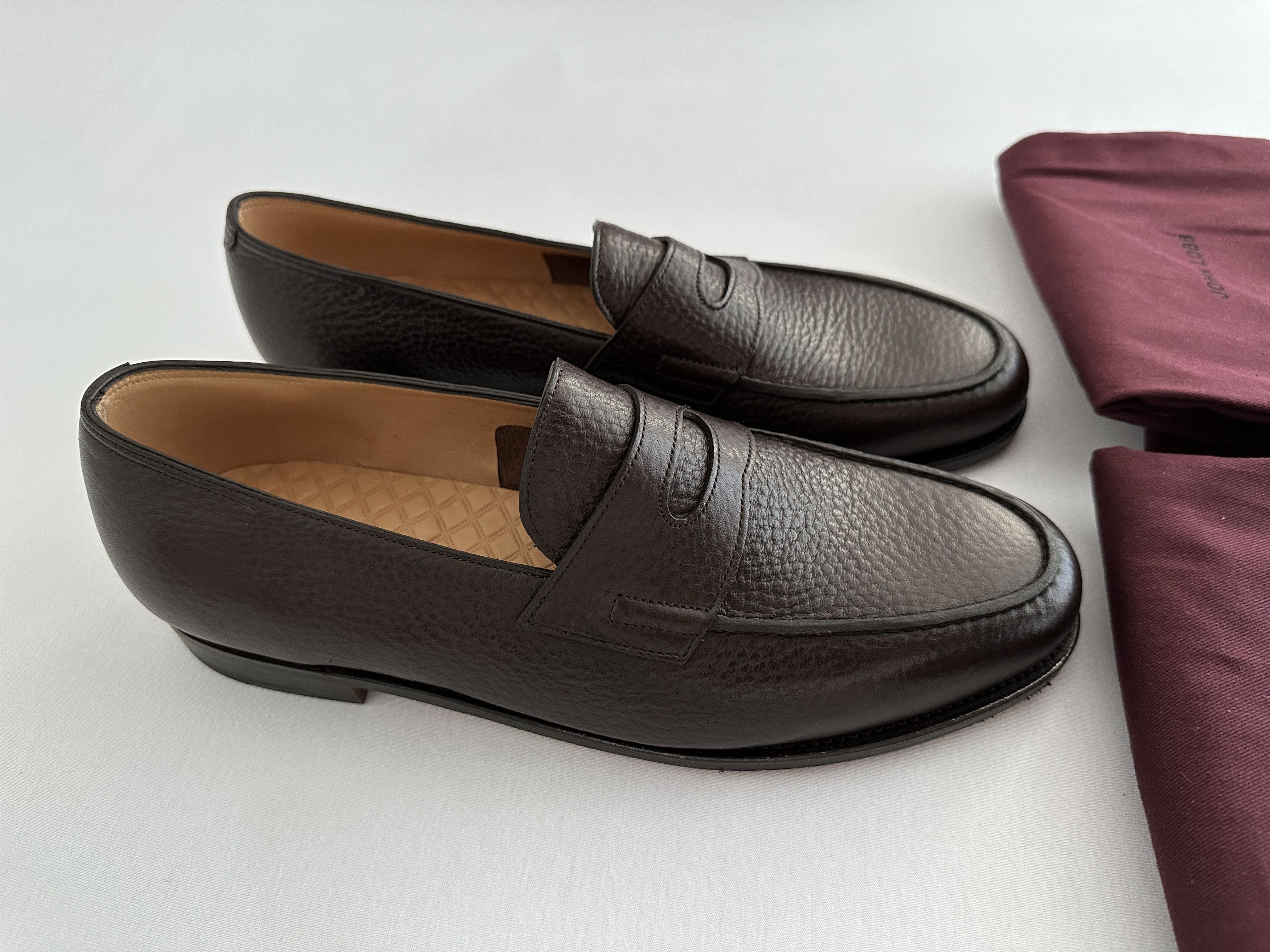 John Lobb Lopez Loafers Moorland Grain Leather Size US 9 / EU 42 - 5 Thumbnail