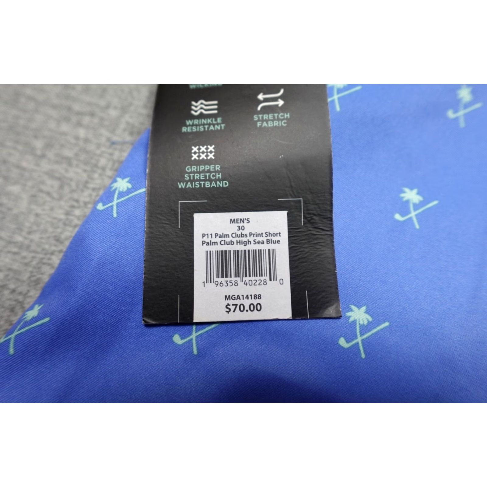 Vintage Walter Hagen Perfect 11 Palm Clubs Print Golf Shorts Mens 30 Blue High Sea 10 Inseam NWT Size US 30 / EU 46 - 3 Thumbnail