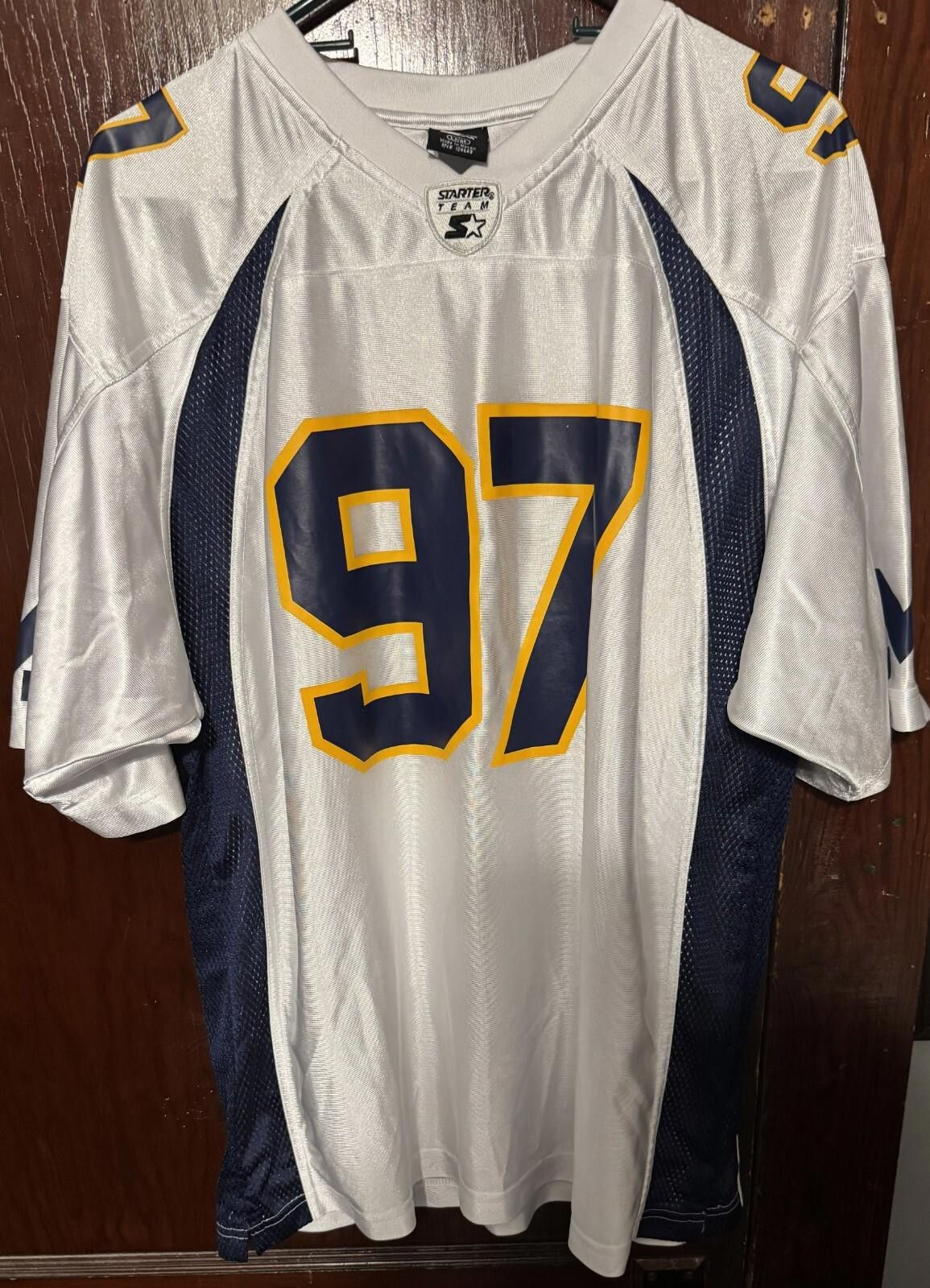 Starter Michigan Wolverines Vintage Starter #97 Jersey Size L White Size US L / EU 52-54 / 3 - 1 Thumbnail