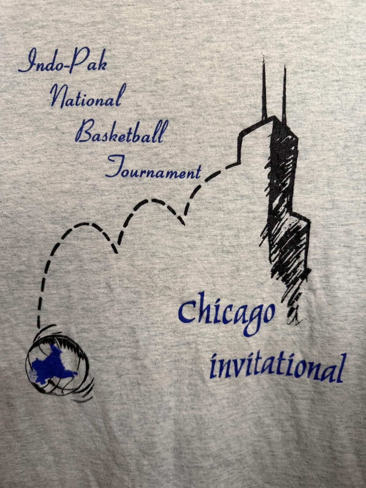 Fruit Of The Loom VTG Basektball T-shirt Chicago Invitational Indo Pak 1995 XL Size US XL / EU 56 / 4 - 4 Thumbnail