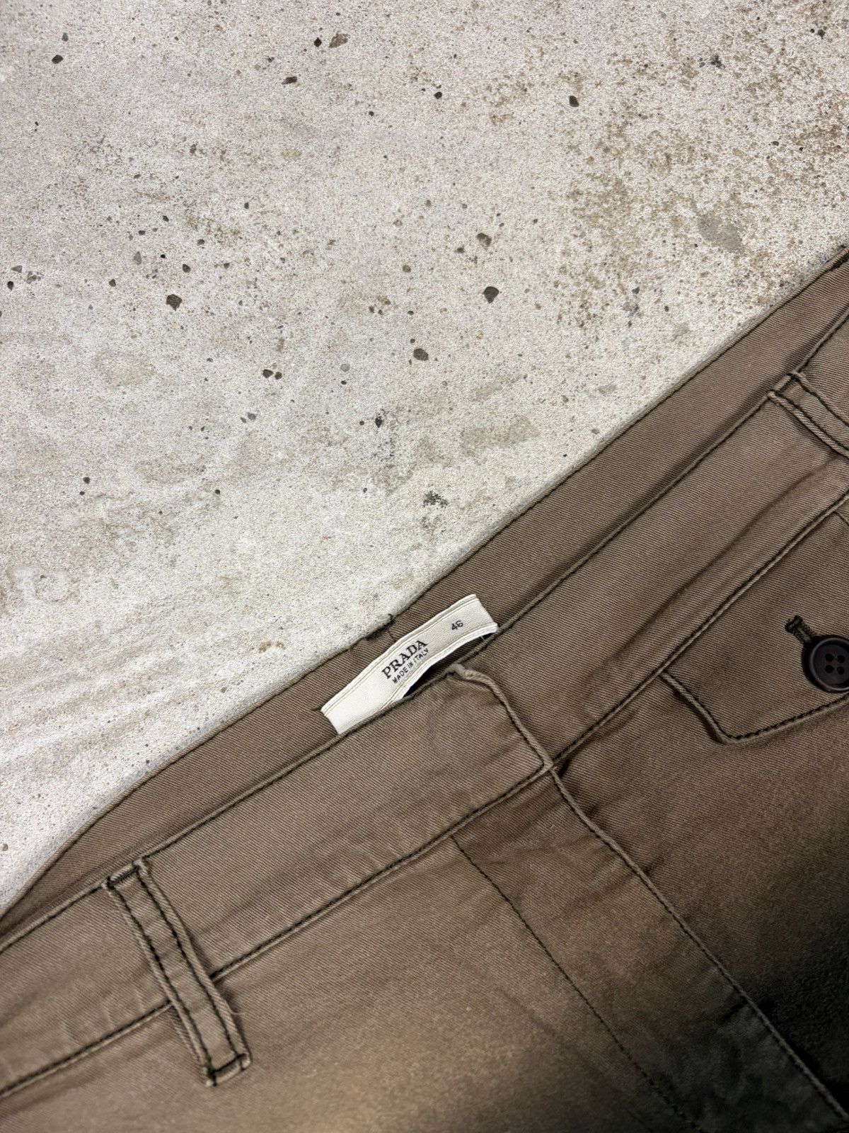 Prada SS 2004 Prada Cropped Ombre Bleached Trosuers Pants Capri Size 32" / US 10 / IT 46 - 9 Thumbnail