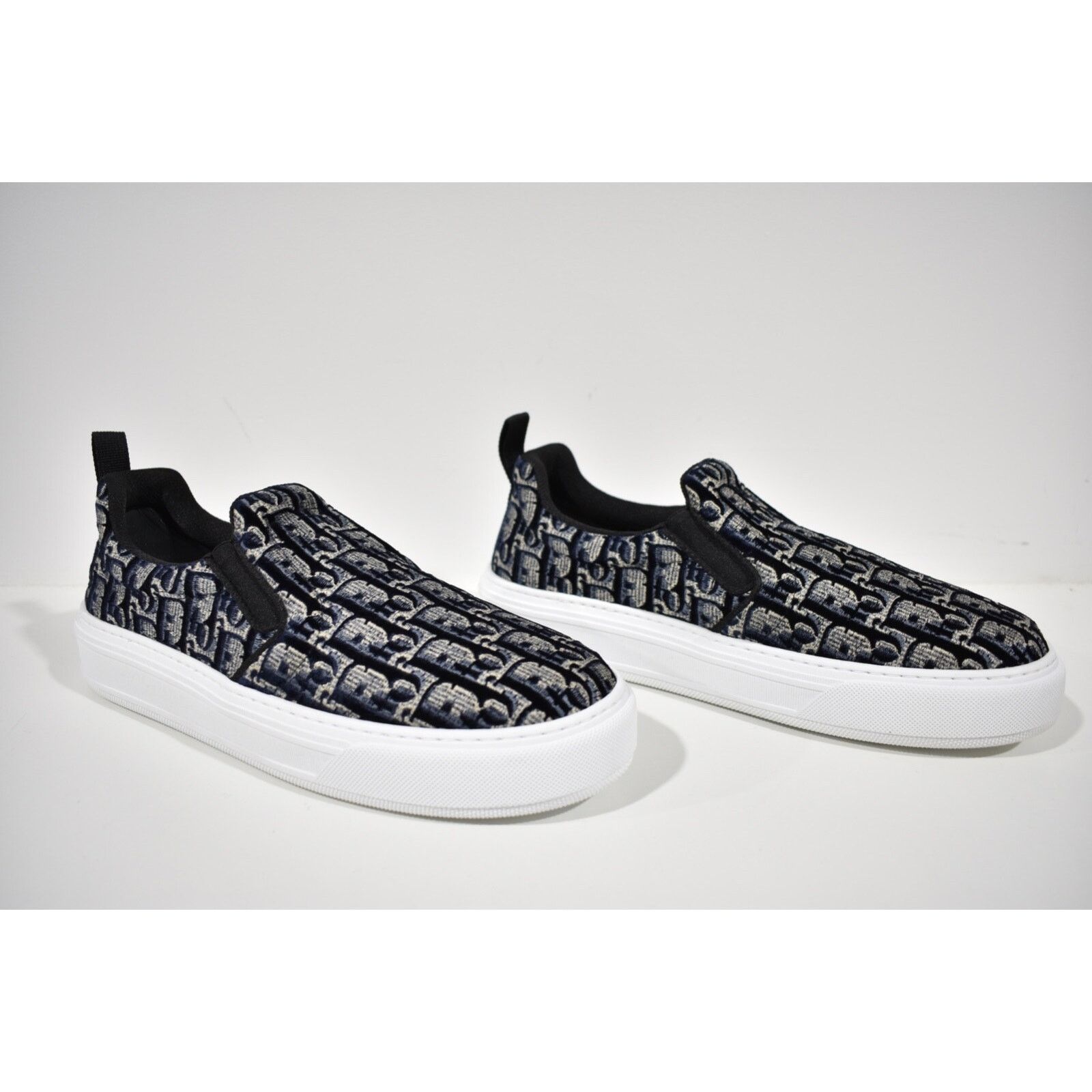 Dior Solar Oblique Logo White Flat Skate Slip On Low Sneaker 41.5 Size US 11.5 / IT 41.5 - 3 Thumbnail