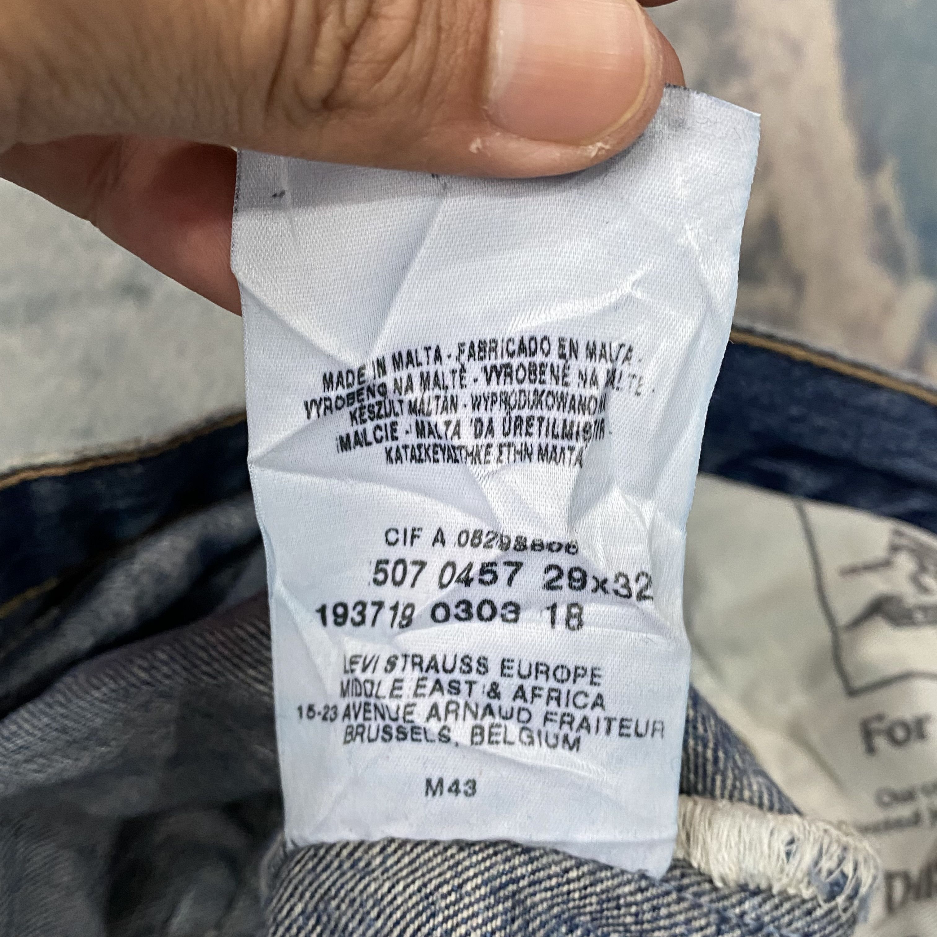 Levi's 🔥 Vintage Levis 507 Distress Aging Bootcut Denim Size US 29 - 18 Thumbnail