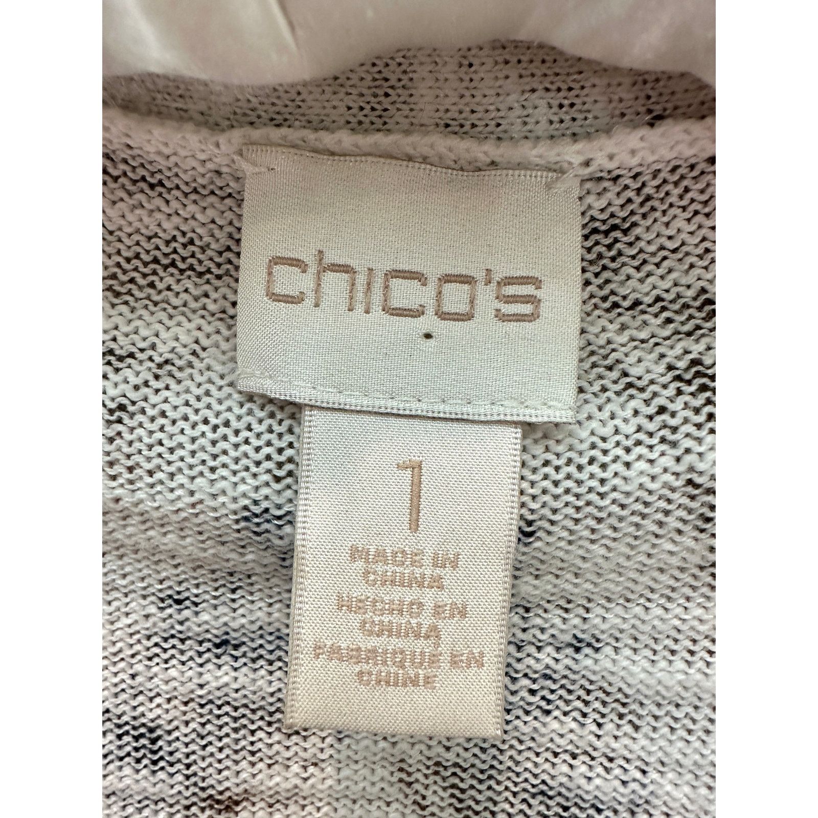 Chicos CHICOS Aztec Print Chevron Boho Open Front Cardigan Size M / US 6-8 / IT 42-44 - 5 Thumbnail