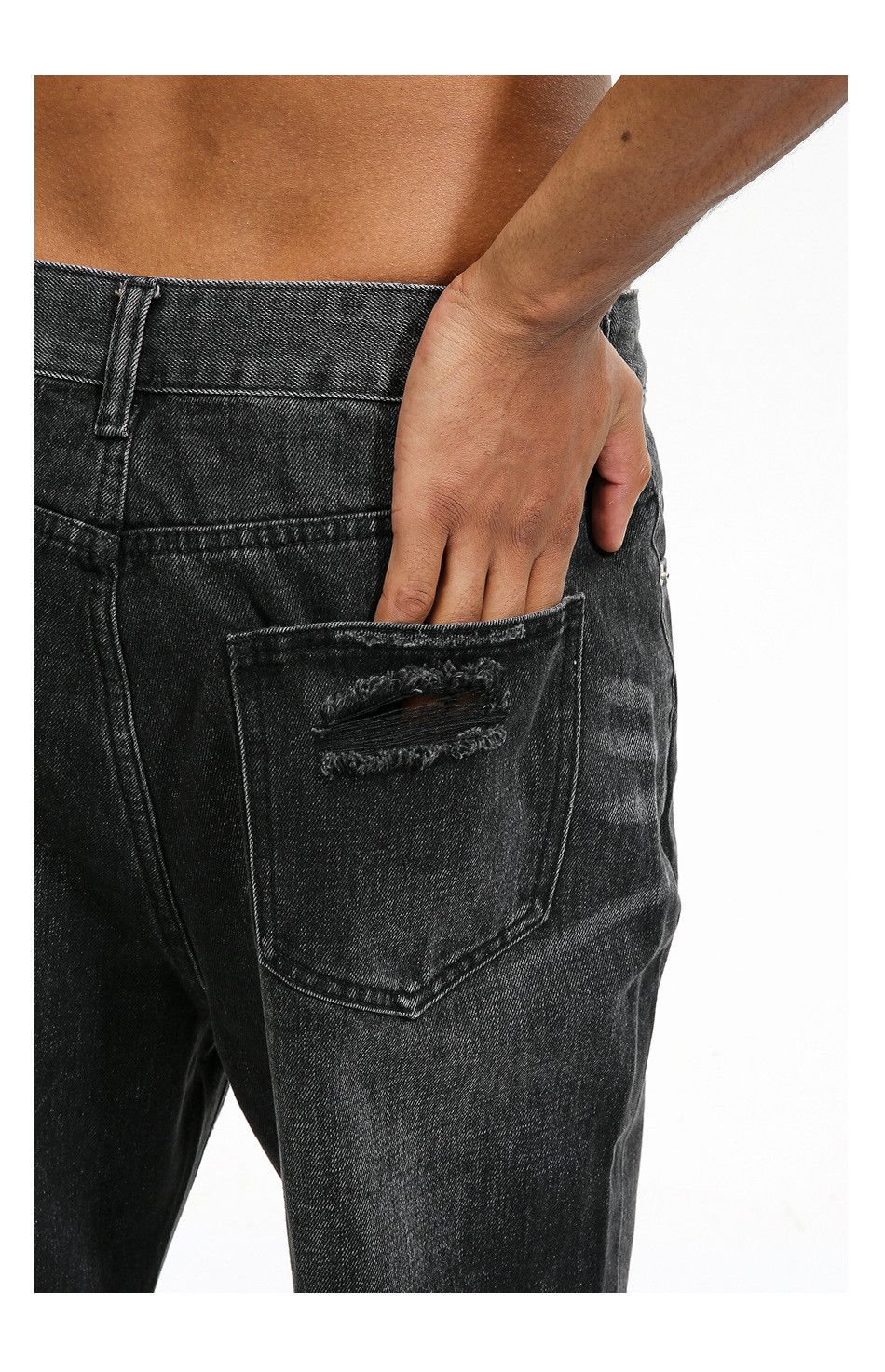 punk washed faded yuppie damaged flared jeans