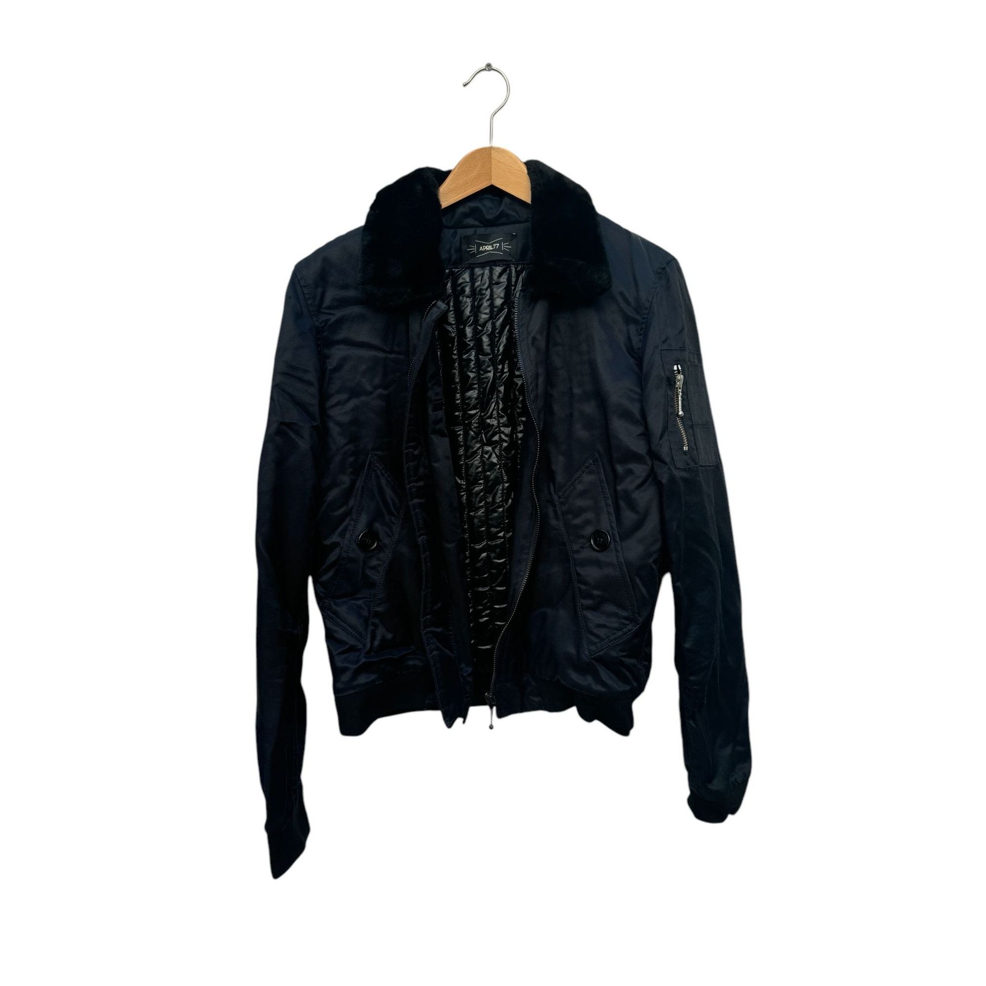 April 77 Oi OI Warhead Navy Bomber Jacket Size US S / EU 44-46 / 1 - 1 Thumbnail
