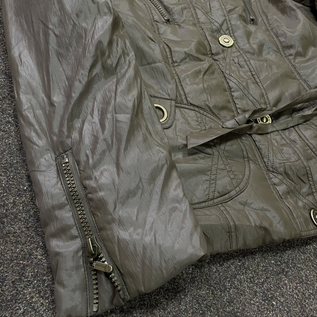 Japanese Brand Vintage 90s Puffer Jacket Olive Style Emo Punk Grail Y2K Size L / US 10 / IT 46 - 2 Thumbnail
