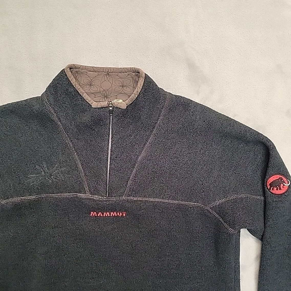 Mammut Mammut Fleece Pullover Women Medium Gray 1/4 Zip Gorpcore Hiking Outdoor Size M / US 6-8 / IT 42-44 - 3 Thumbnail