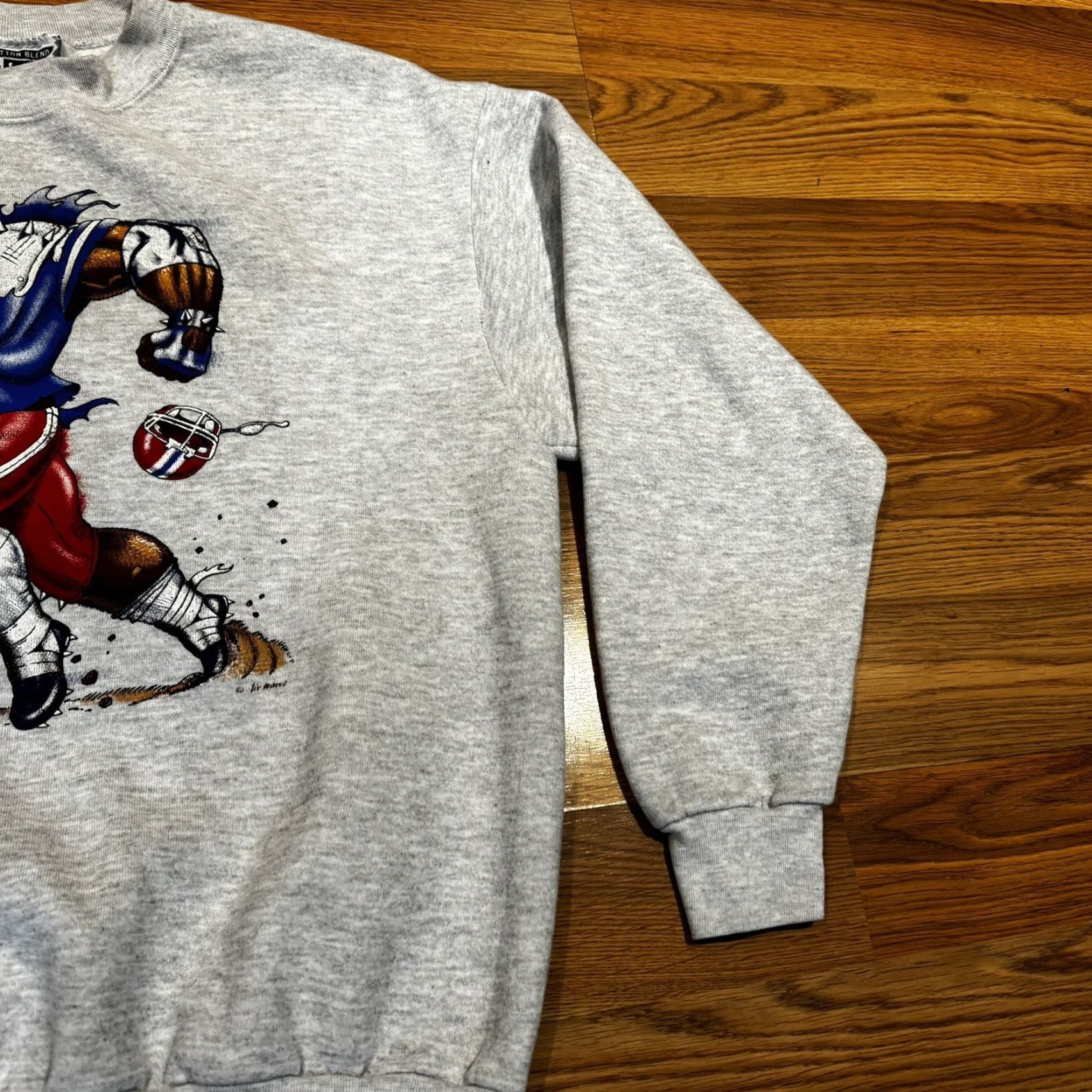 Lee VINTAGE Lee Football Sweatshirt NFL Superbowl Cotton Blend USA Dog Sz Large Size US L / EU 52-54 / 3 - 6 Thumbnail