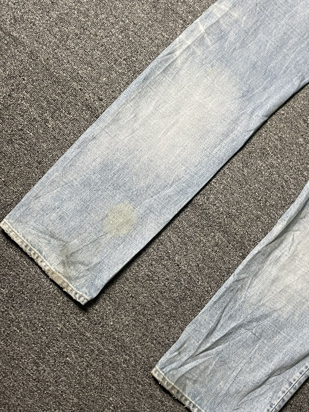 Japanese Brand × Vintage Vintage BANKROBBER Straight Cut Ripped Jeans (91) Size US 33 - 14 Thumbnail