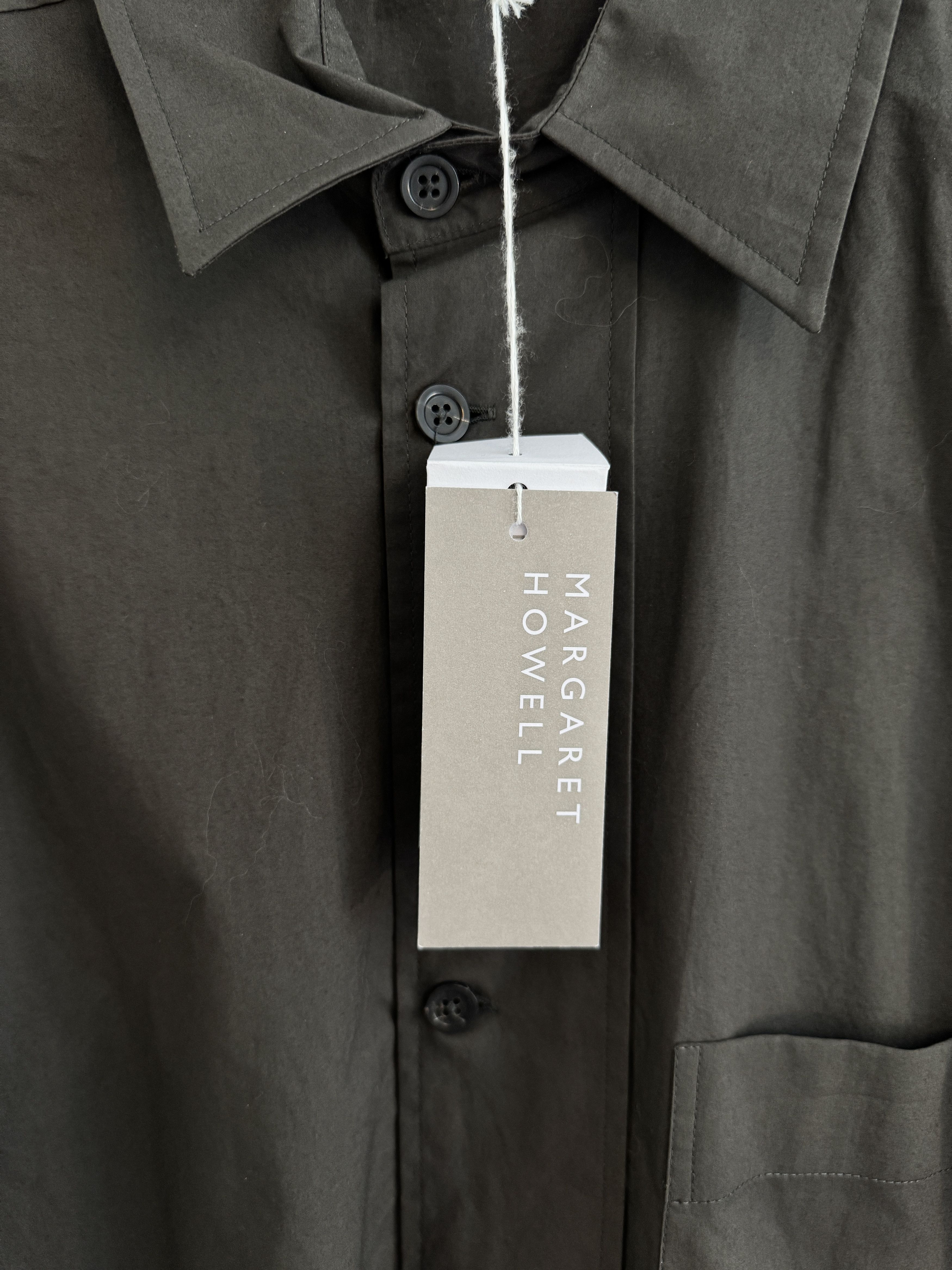 Margaret Howell Offset Placket Shirt Dark Green Size US S / EU 44-46 / 1 - 3 Thumbnail