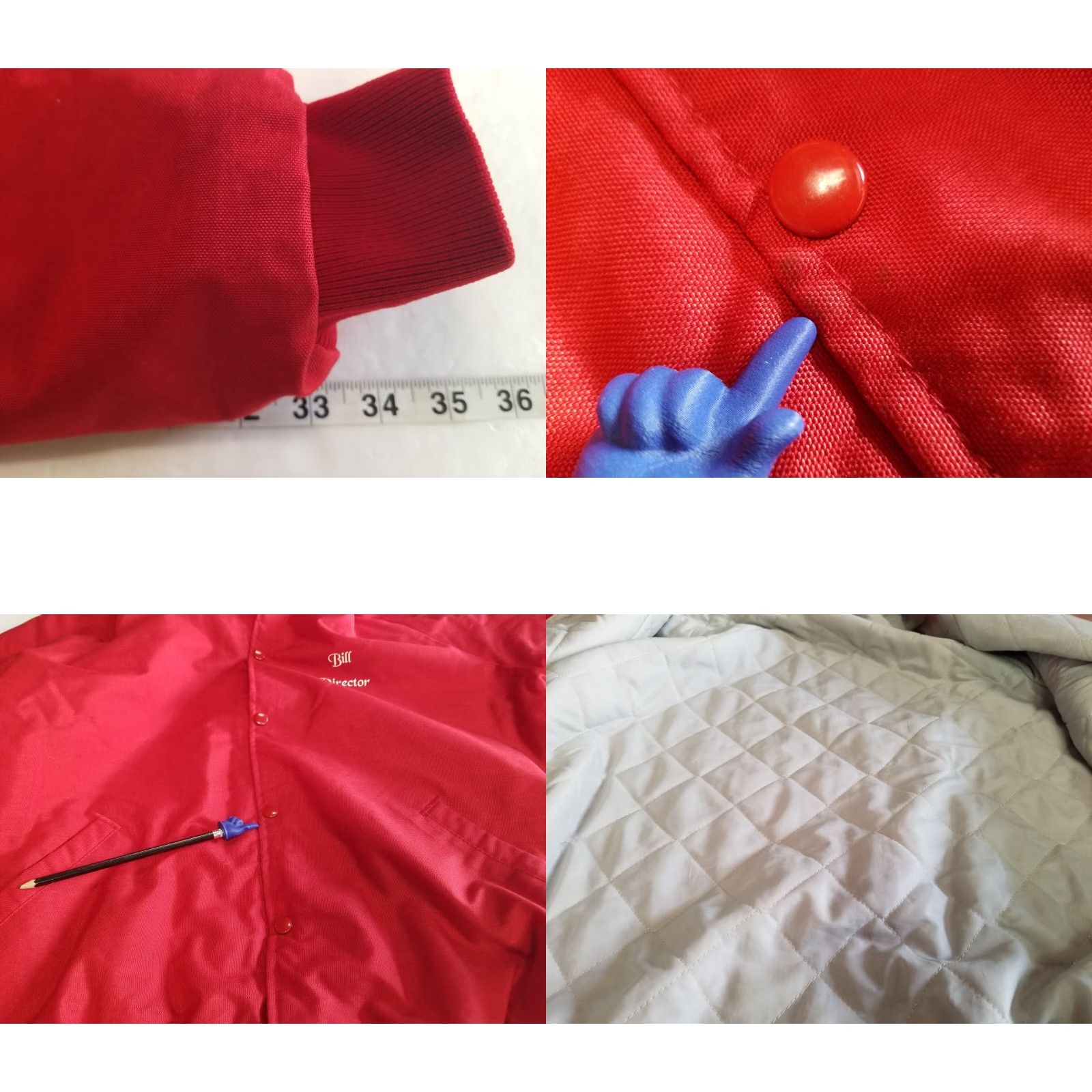 Vintage Vtg Eagle Athletic Manufacturing Mens XL Red Logo Jacket Snaps Nylon Made In USA Retro 1970s Or 80s User See pics Size US XL / EU 56 / 4 - 8 Thumbnail