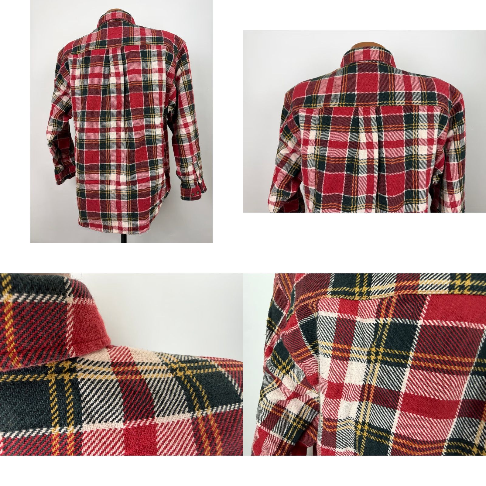 Eddie Bauer VINTAGE Eddie Bauer Flannel Shirt Men M Oversized Heavyweight Red Plaid Button-Up Size US M / EU 48-50 / 2 - 8 Thumbnail