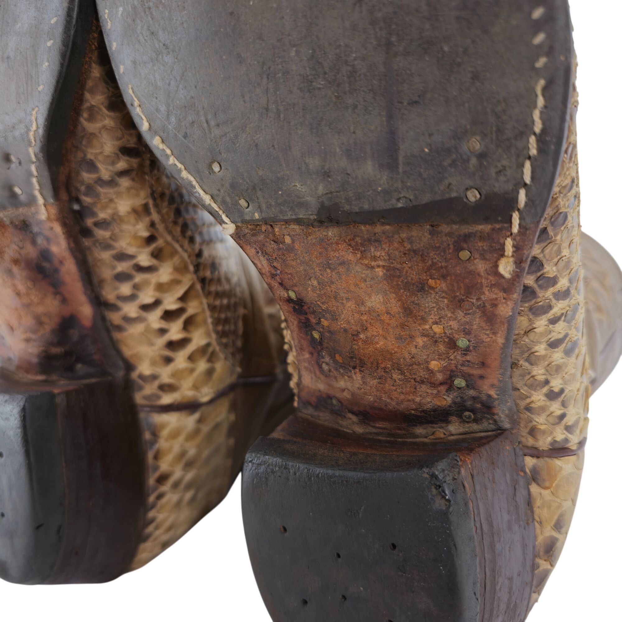 Justin Vintage Exotic Python Snakeskin Justin Mens 11D Brown Cowboy Size US 11 / EU 44 - 12 Thumbnail