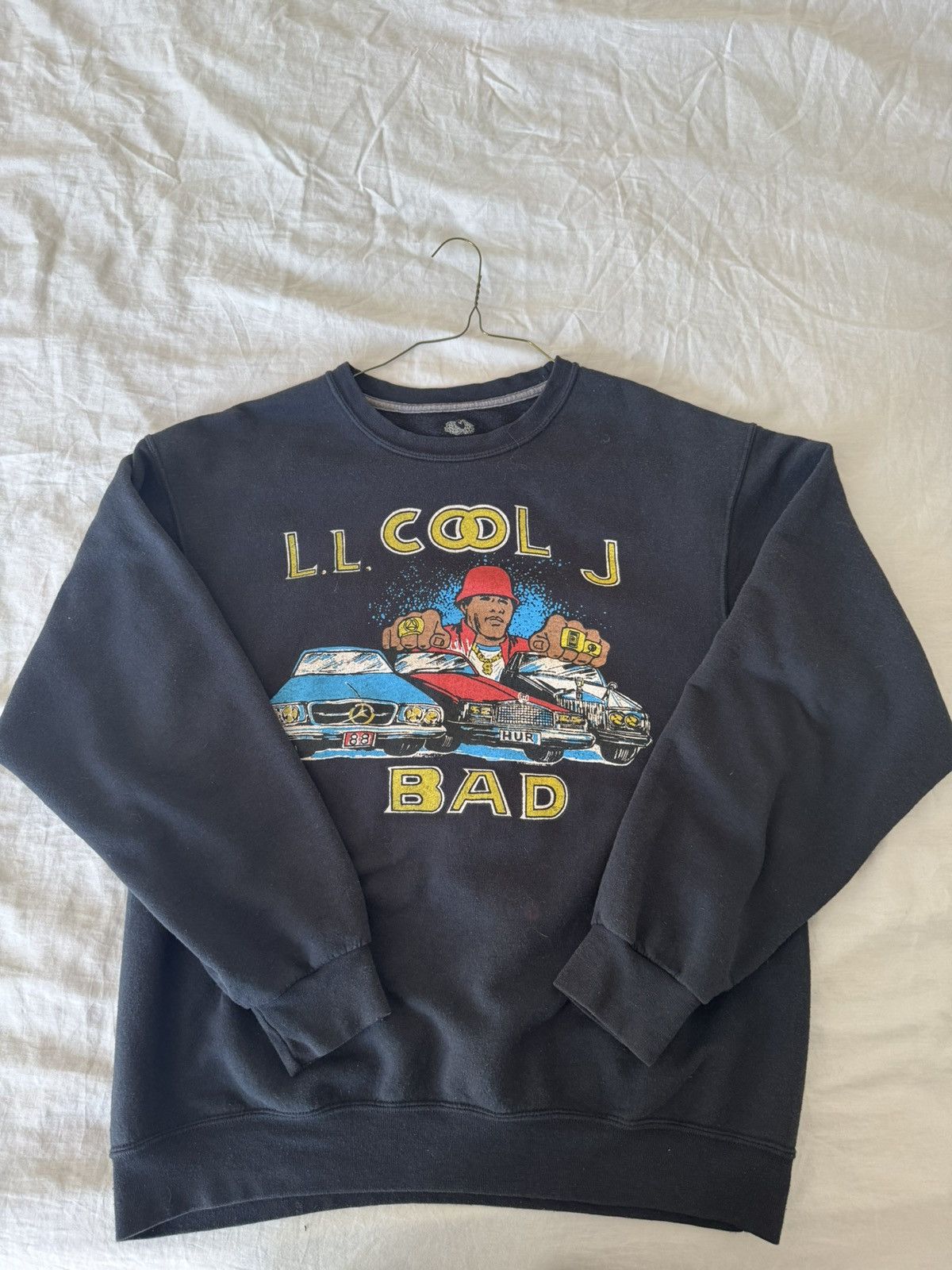 Fruit Of The Loom Vintage LL Cool J BAD Graphic Crewneck Size US L / EU 52-54 / 3 - 1 Thumbnail