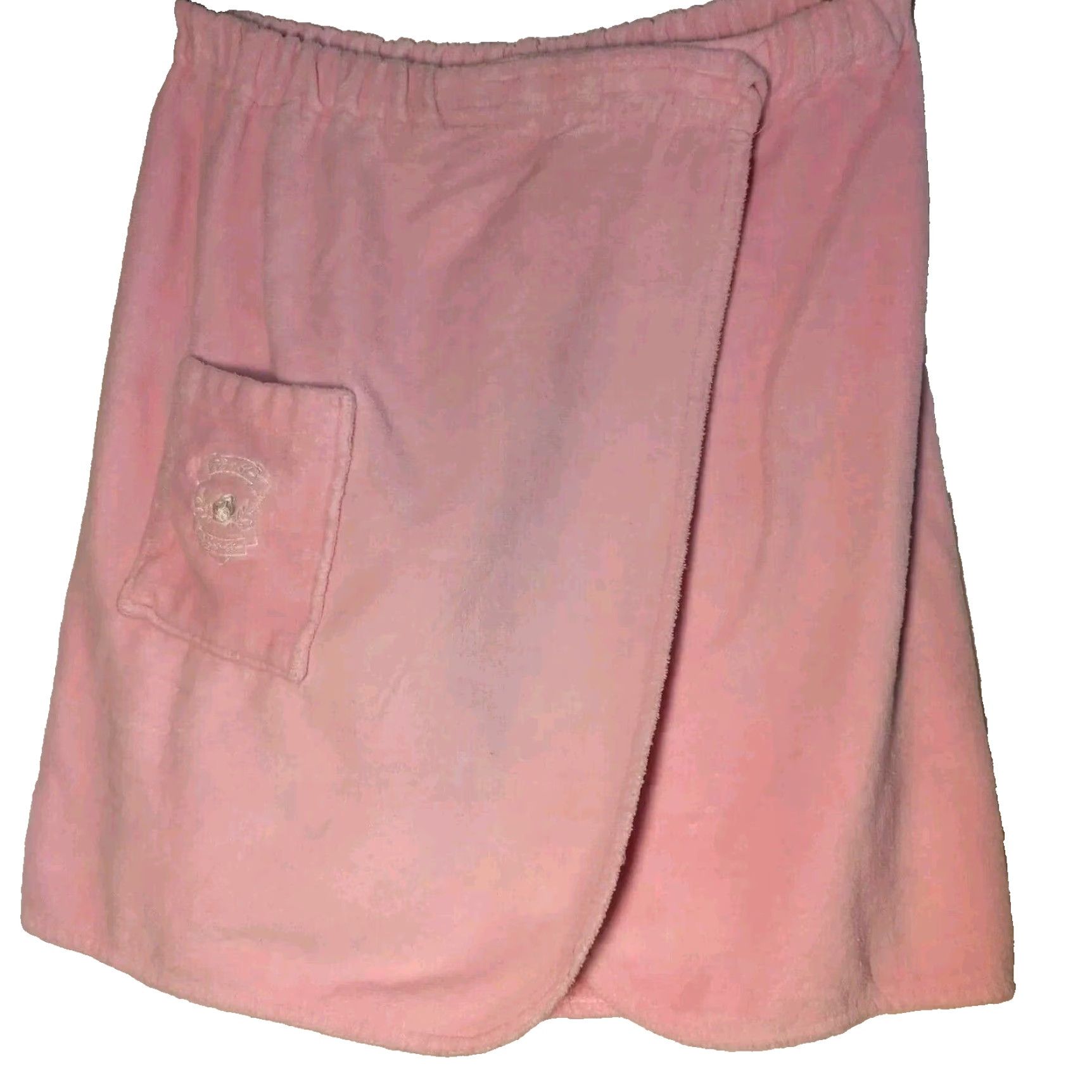 Vintage VINTAGE Fredericks of Hollywood Wrap Around Waist Towel Pink Cover Up - One Size Women's Swim Beach 22.5" Length Size ONE SIZE - 3 Thumbnail