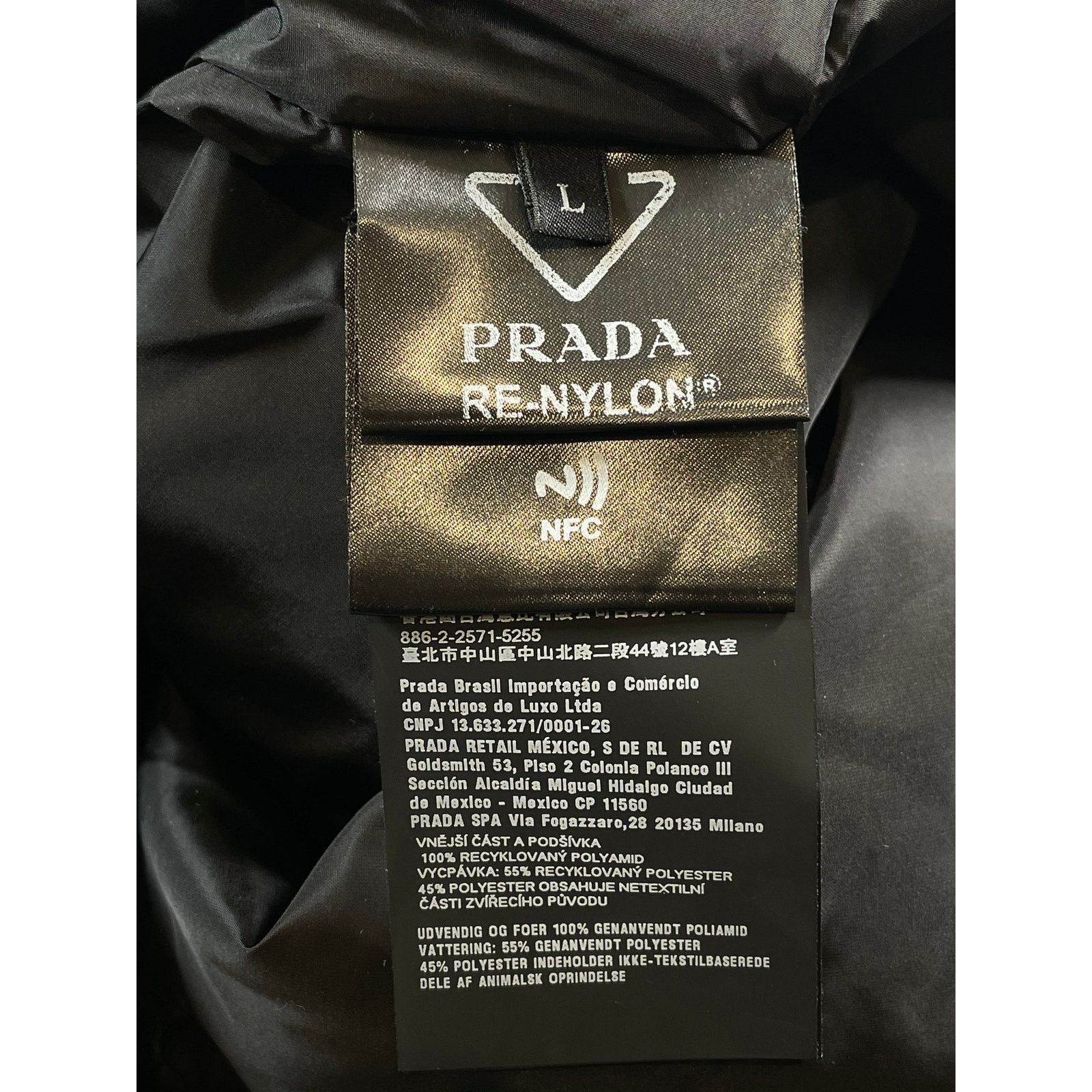 Prada Prada Light Re Nylon Padded Black Button Up Shirt Size US L / EU 52-54 / 3 - 8 Thumbnail