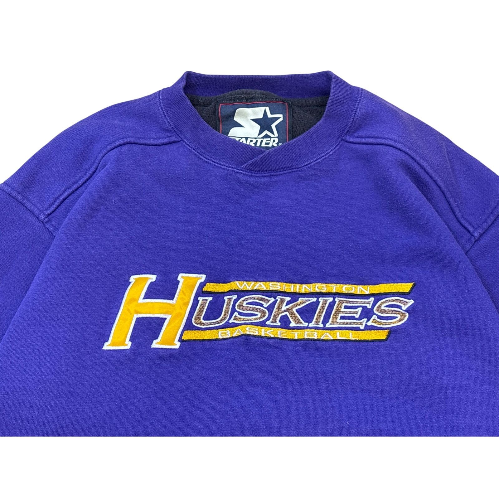 Starter Vtg 90s Starter Washington Huskies Basketball Crewneck M Size US M / EU 48-50 / 2 - 3 Thumbnail