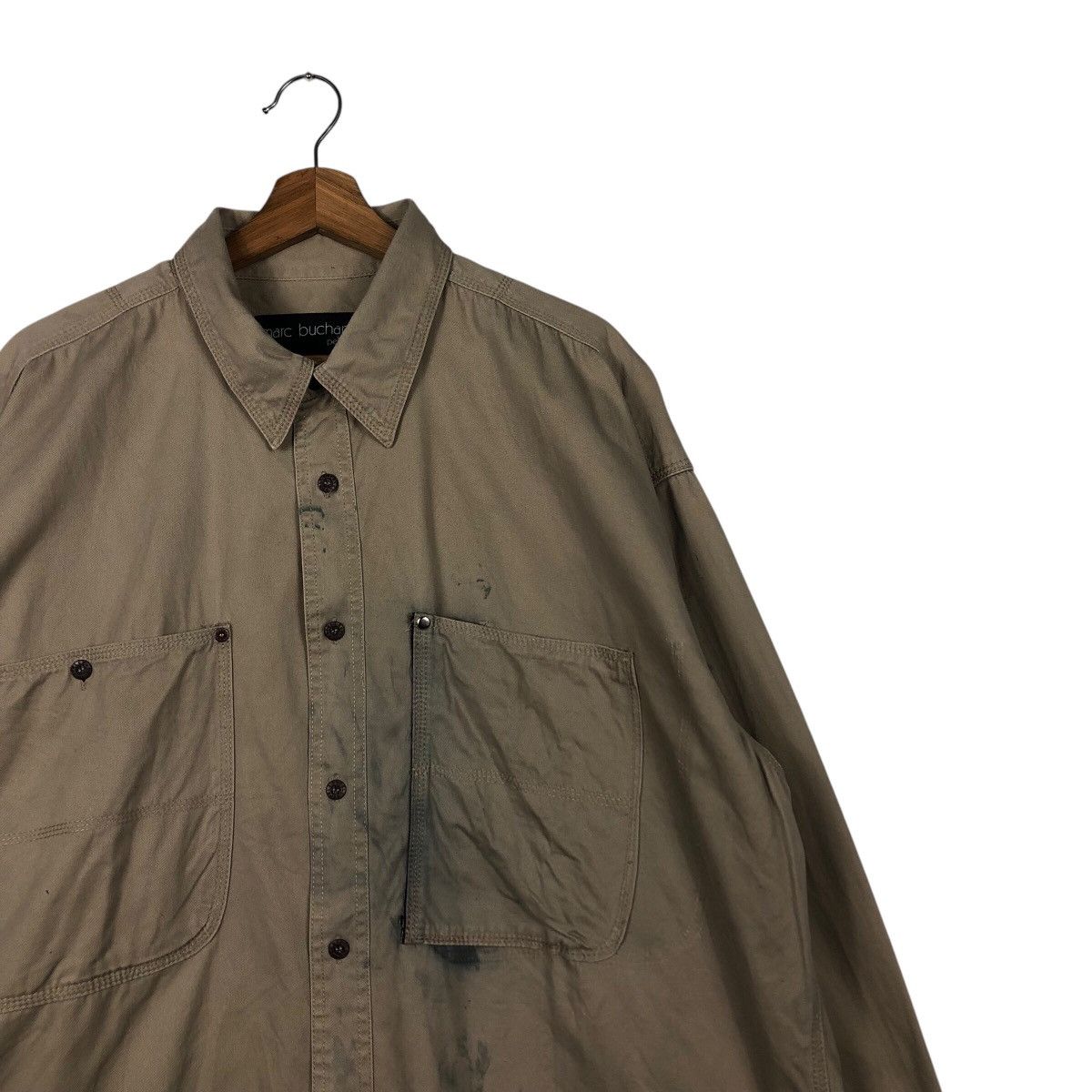 Japanese Brand × Marc Buchanan 📌Vintage Worker Rusty Jacket Marc Buchanan Pelle Pelle Size US XL / EU 56 / 4 - 7 Thumbnail