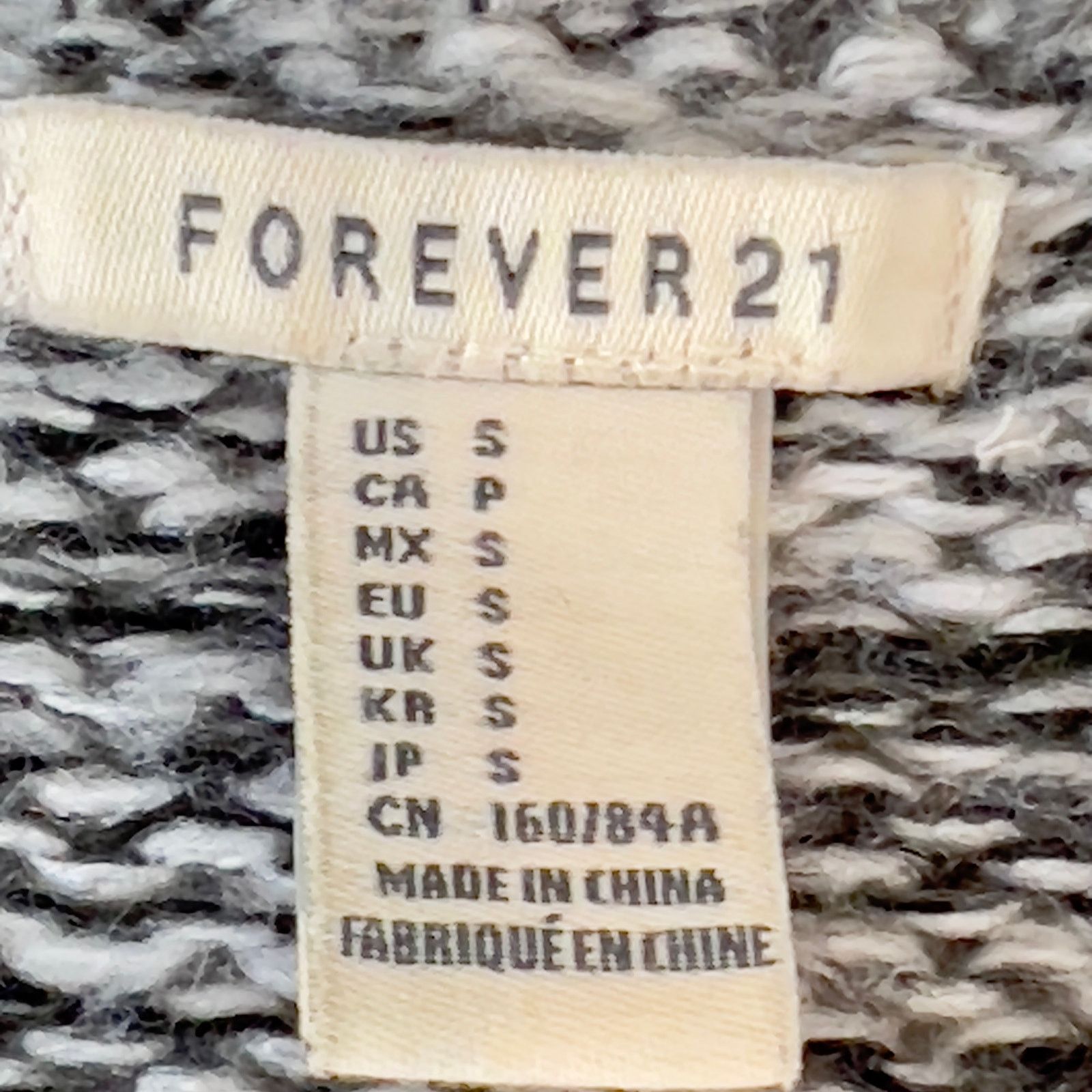 Forever 21 Forever 21 Cable Knit Sweater Woman's S 100% Acrylic Size S / US 4 / IT 40 - 2 Thumbnail