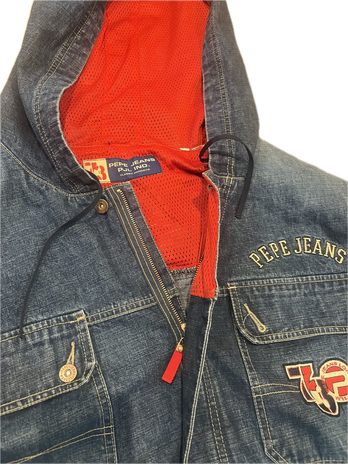 Pepe Jeans Pepe Jeans Denim Jacket Y2K Size US XXL / EU 58 / 5 - 7 Thumbnail