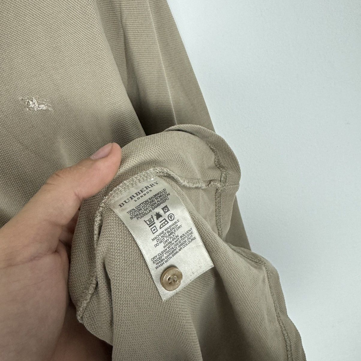 Burberry Burberry vintage polo long sleeve Size US L / EU 52-54 / 3 - 8 Thumbnail