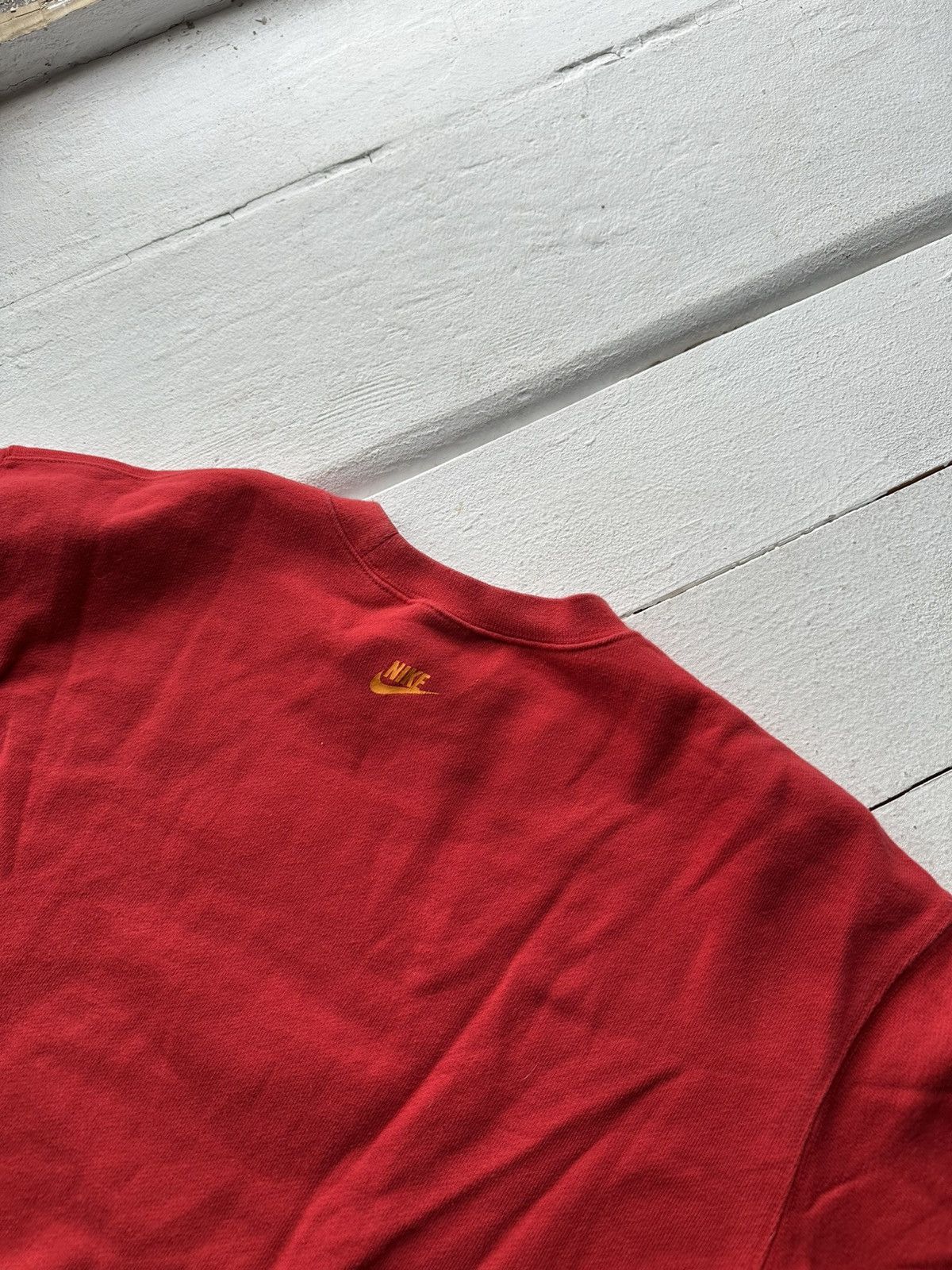 Nike 🚨90s Nike Big Logo “NS” Swoosh RED Sweatshirt y2k rare Size US M / EU 48-50 / 2 - 8 Thumbnail