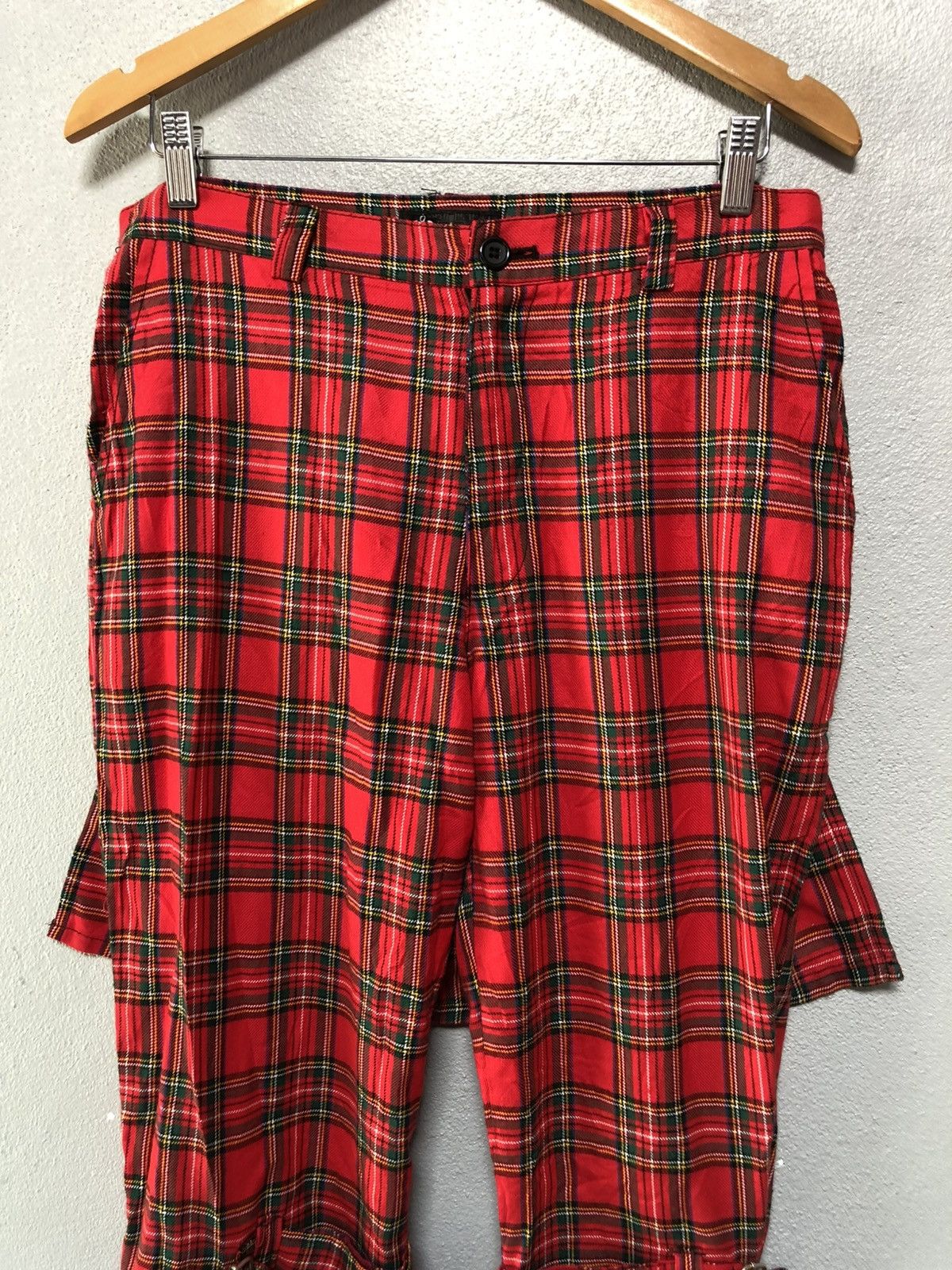 Japanese Brand Japanese Brand Devil’n Bass Tartan Bondage Pants Size US 32 / EU 48 - 4 Thumbnail