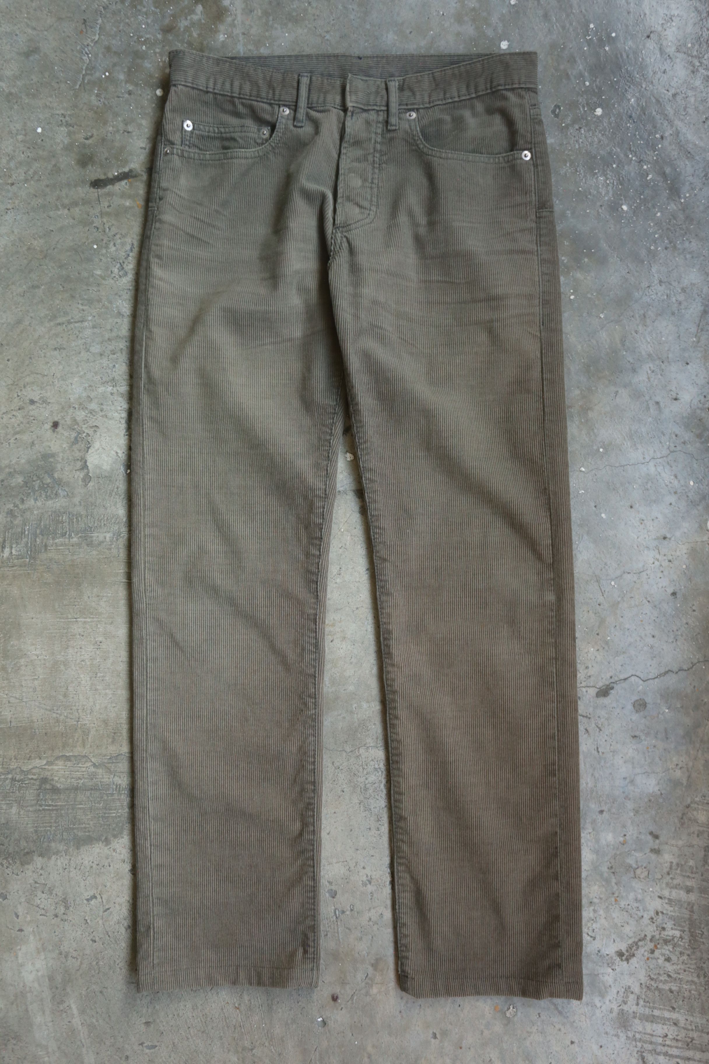 Dior × Hedi Slimane Dior - Hedi Slimane - F/W 04 - Clawmark Corduroy Pants Size US 30 / EU 46 - 2 Thumbnail
