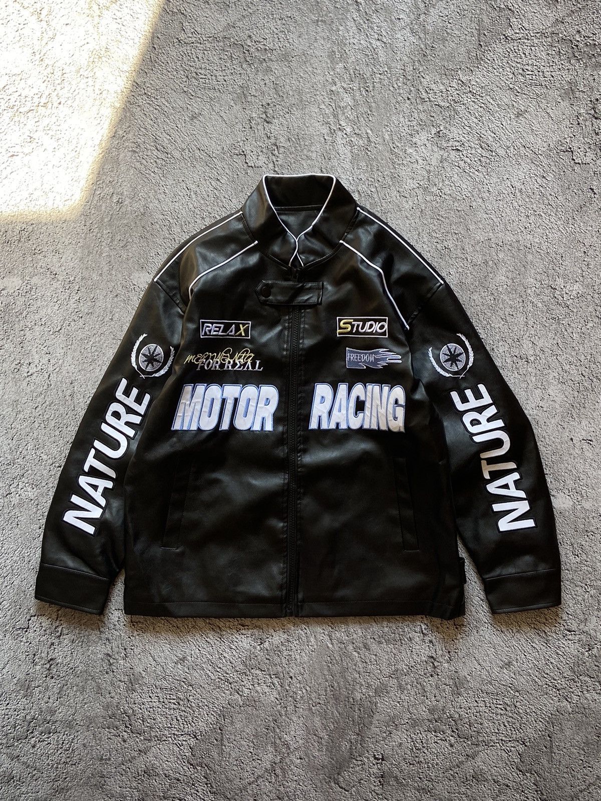 Japanese Brand Vintage Distressed Moto Racing Light Jacket Size US M / EU 48-50 / 2 - 1 Thumbnail