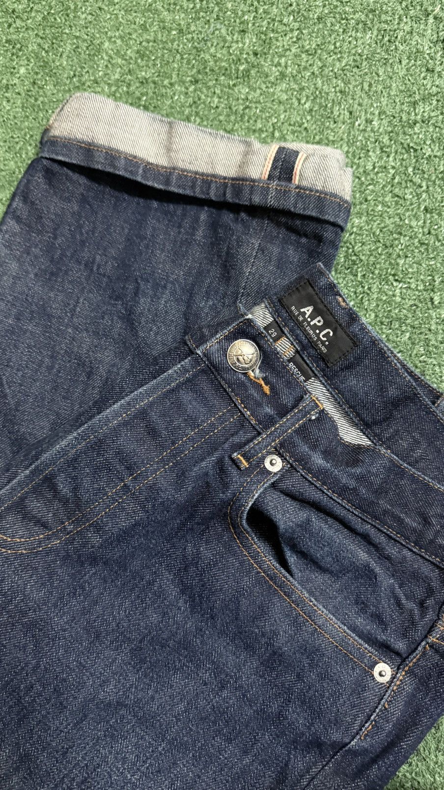 A.P.C. Vintage Y2K A.P.C Paris Rescue Faded Selvedge Denim Size US 29 - 6 Thumbnail